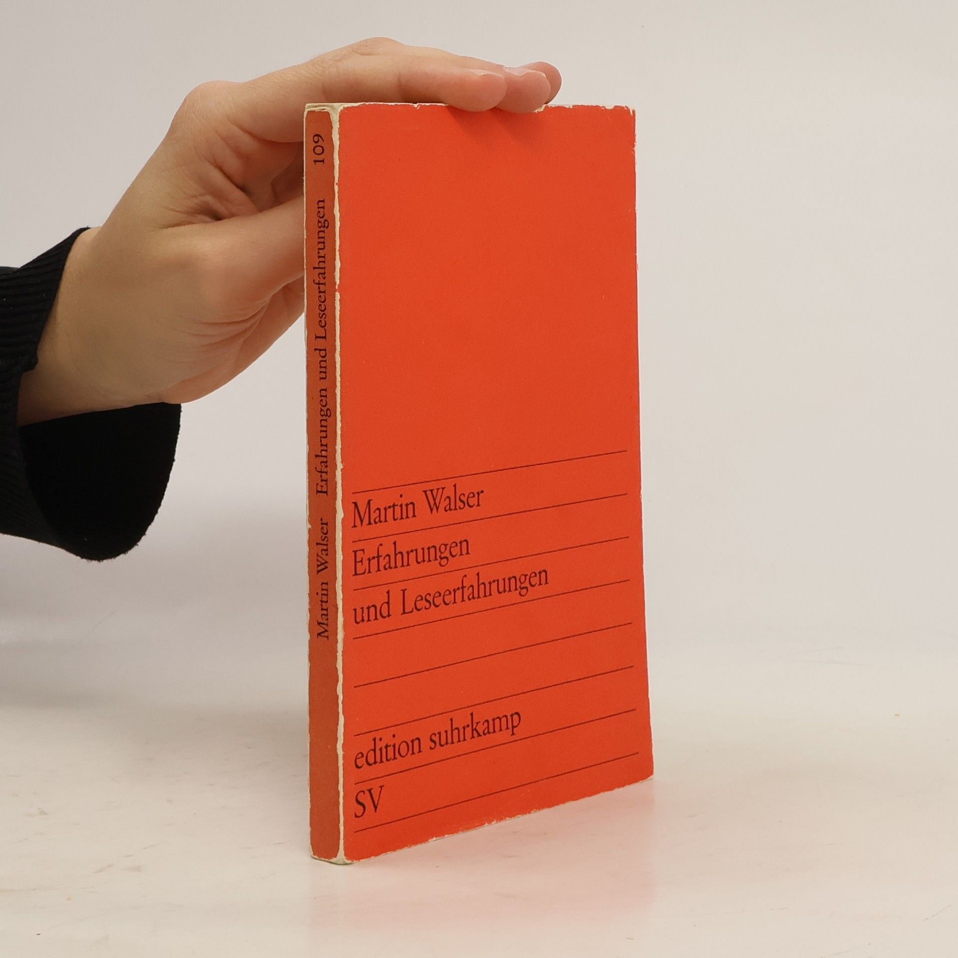 Martin Walser Erfahrungen und Leseerfahrungen