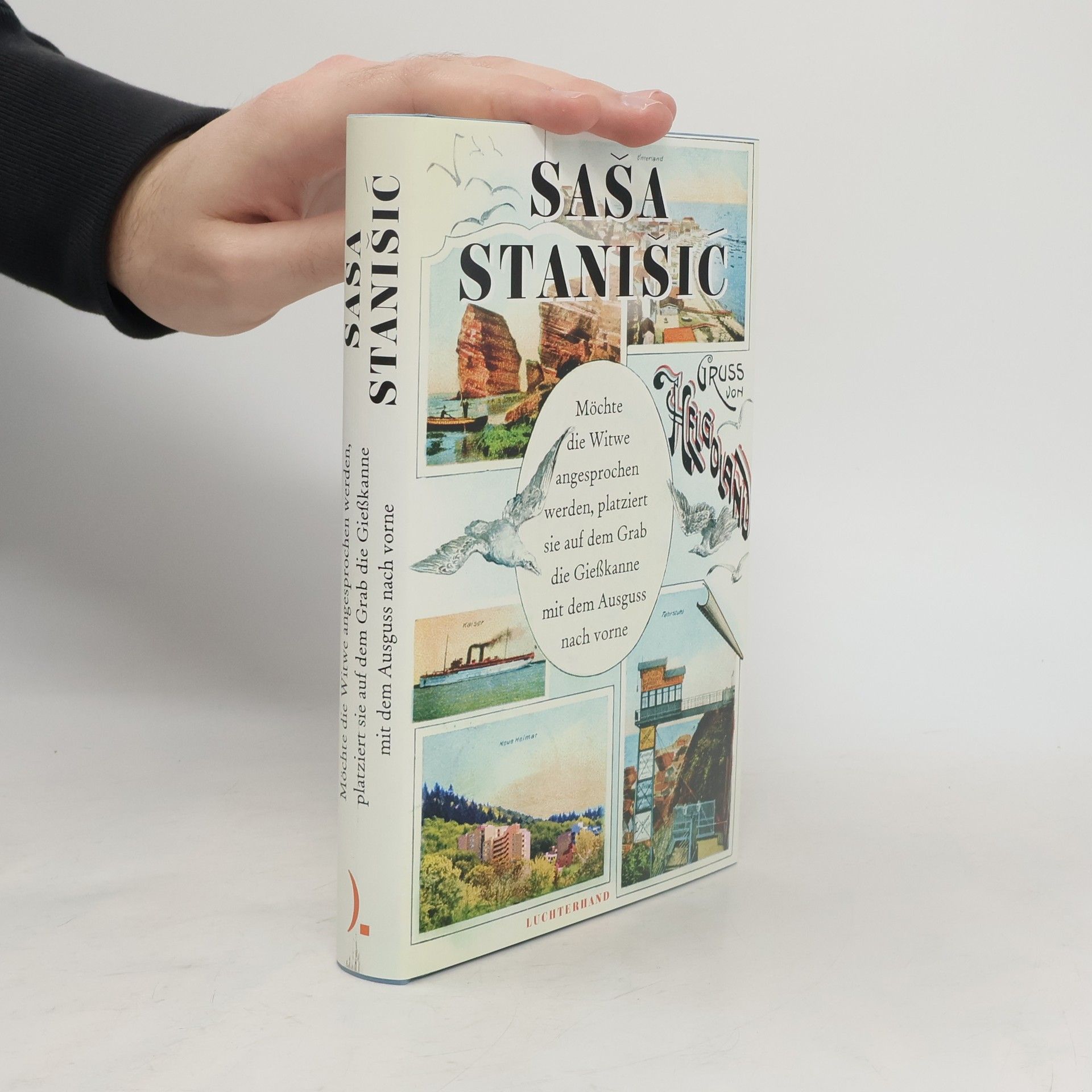 Saša Stanišić Möchte die Witwe angesprochen werden, platziert sie auf dem Grab die Gießkanne mit dem Ausguss nach vorne