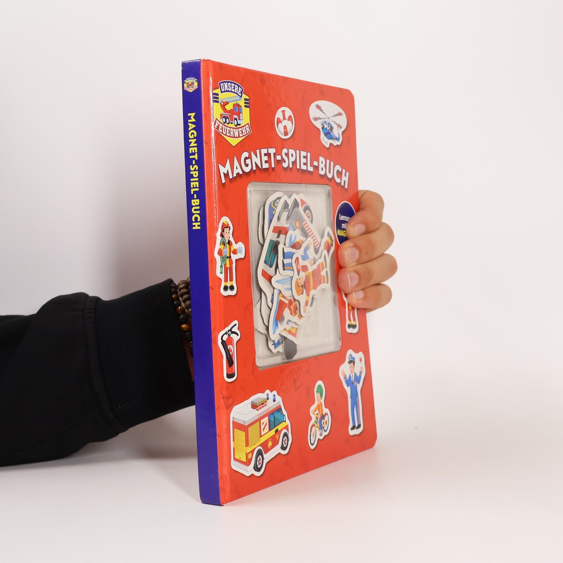 Auteurscollectief Unsere Feuerwehr Magnet-Spiel Buch