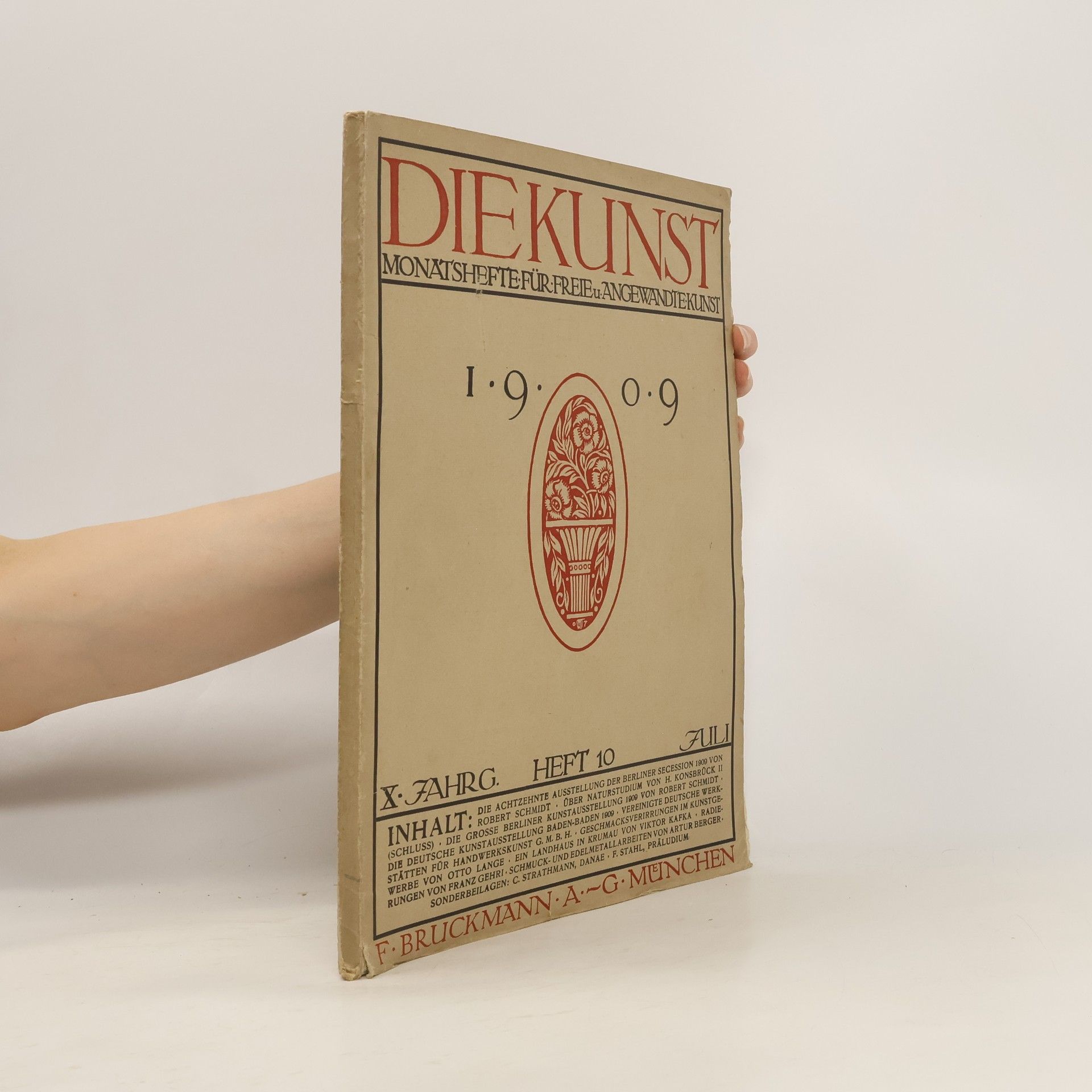AA.VV. Die Kunst. Monatshefte für freie und angewandte kunst. Heft 10