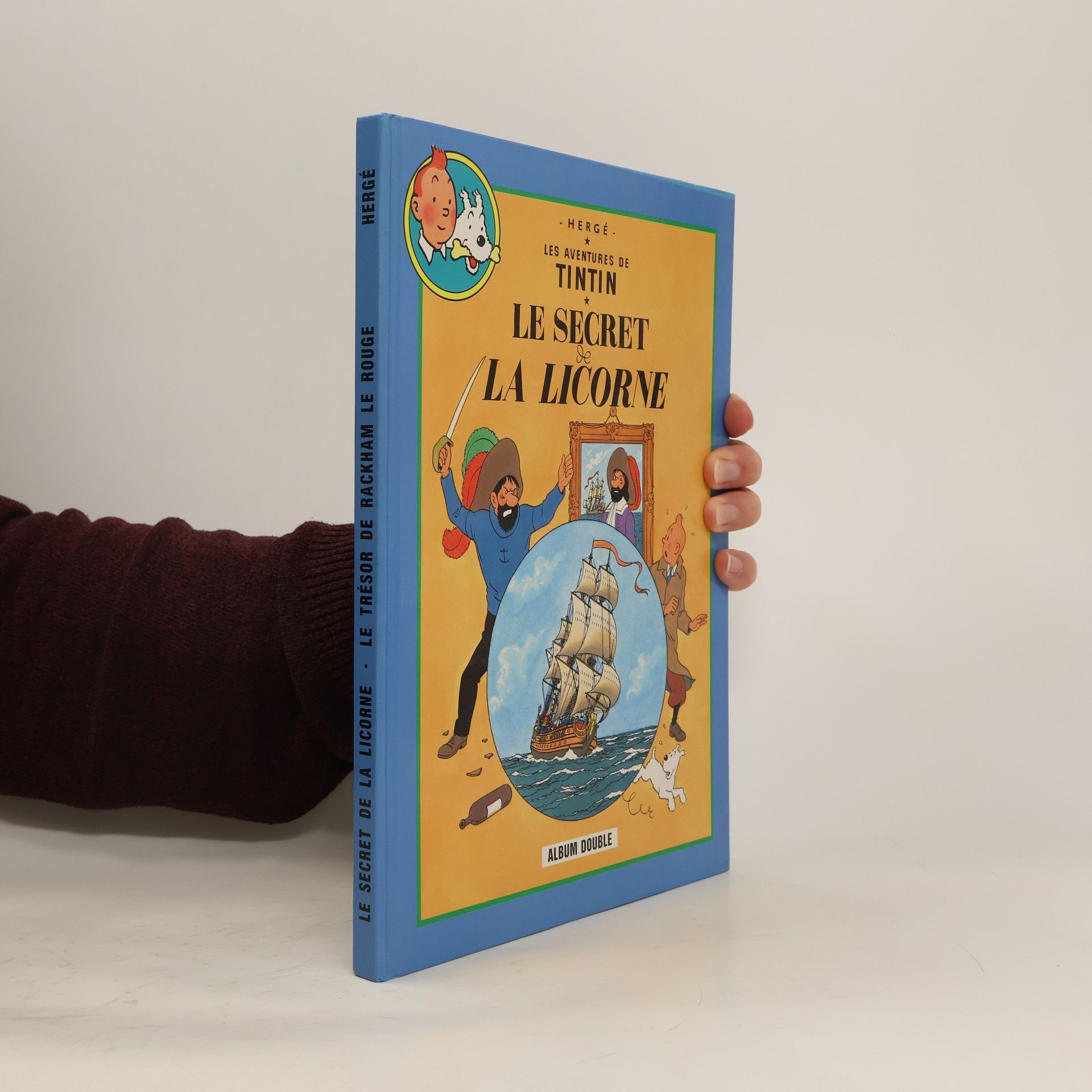 Hergé Les Aventures de Tintin: Le Secret de la Licorne suivi de Le Trésor de Rackham le Rouge - Album Double
