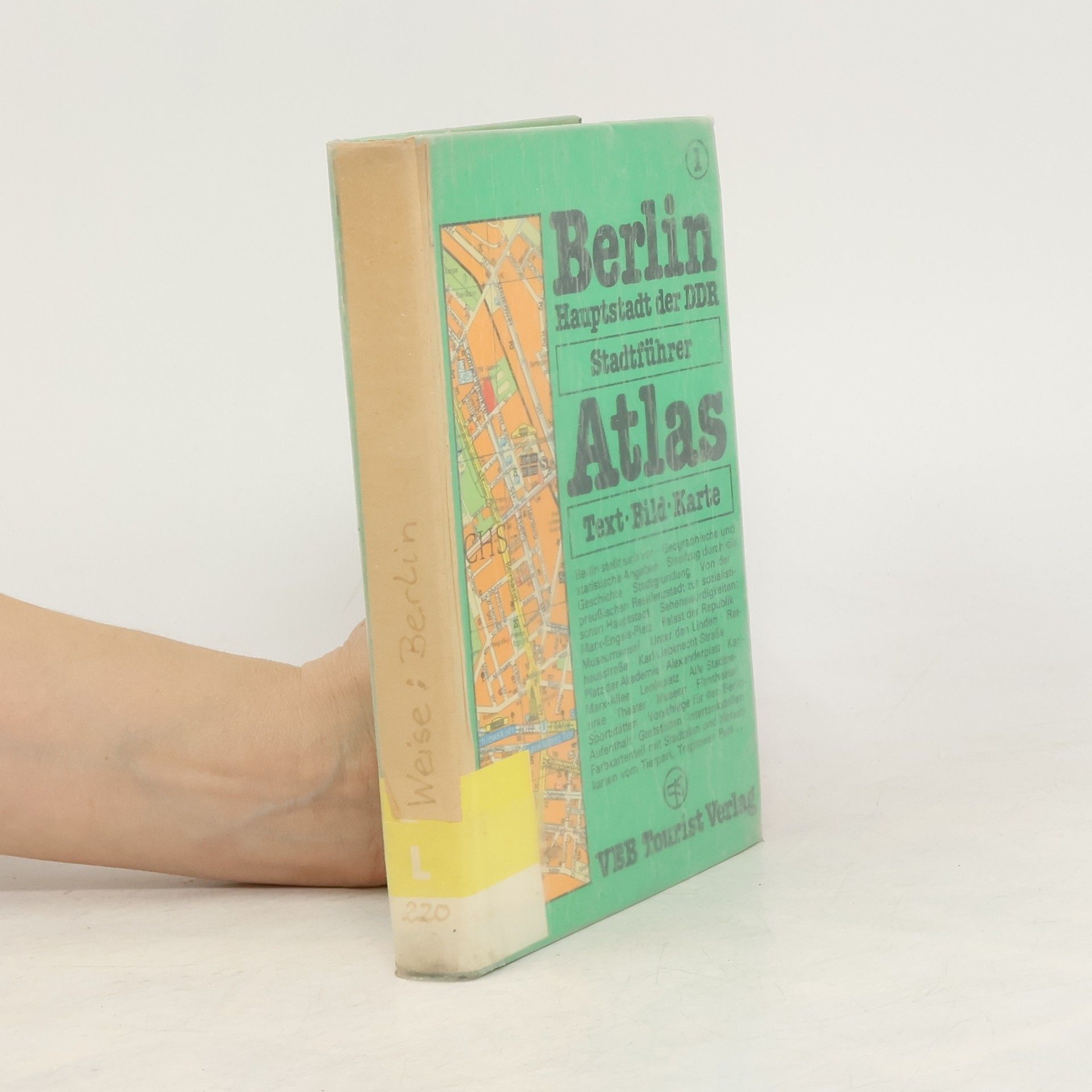 Autorenkollektiv Berlin Hauptstadt der DDR Stadtführer Atlas