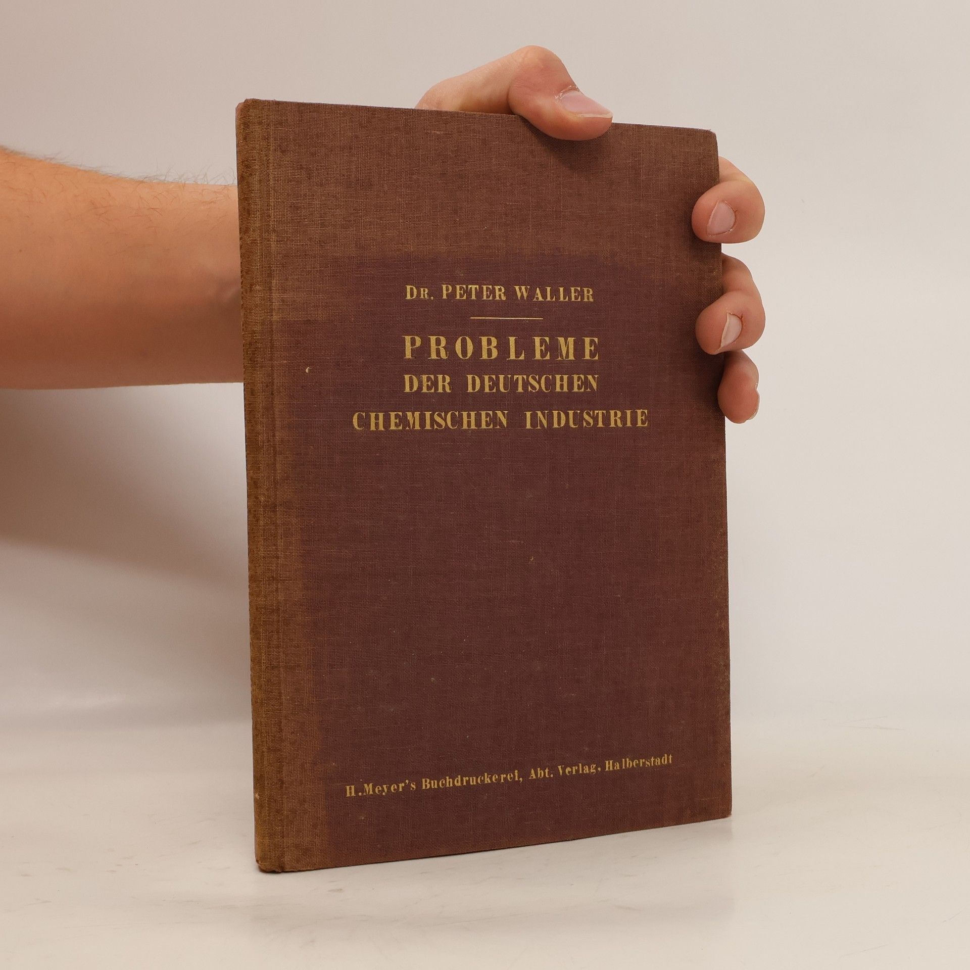 Peter Waller Probleme der deutschen chemischen industrie