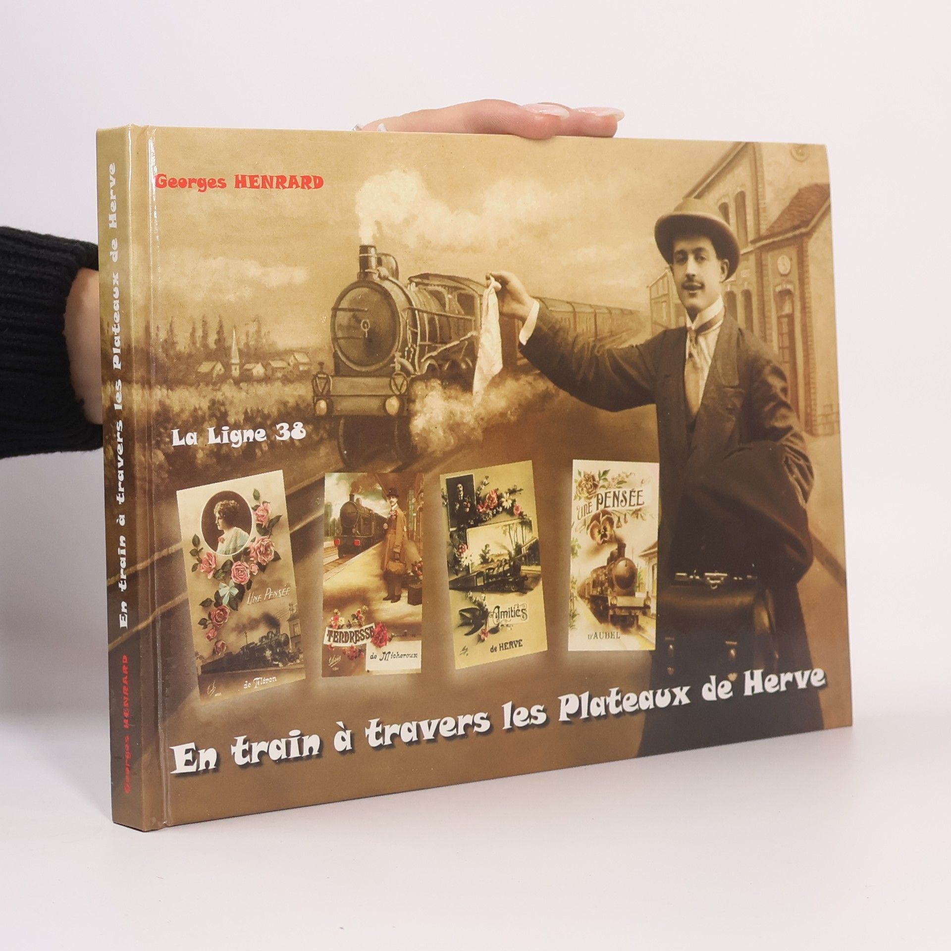 Georges Henrard En train á travers les Plateaux de Herve