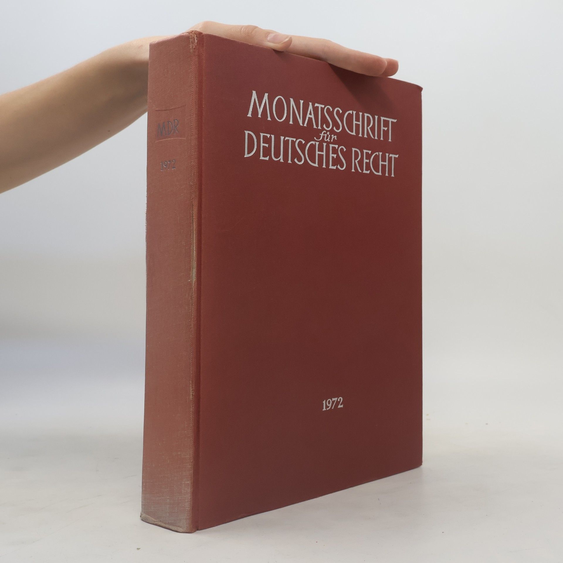 Kurt Mittelstein Monatsschrift für deutsches Recht 1972