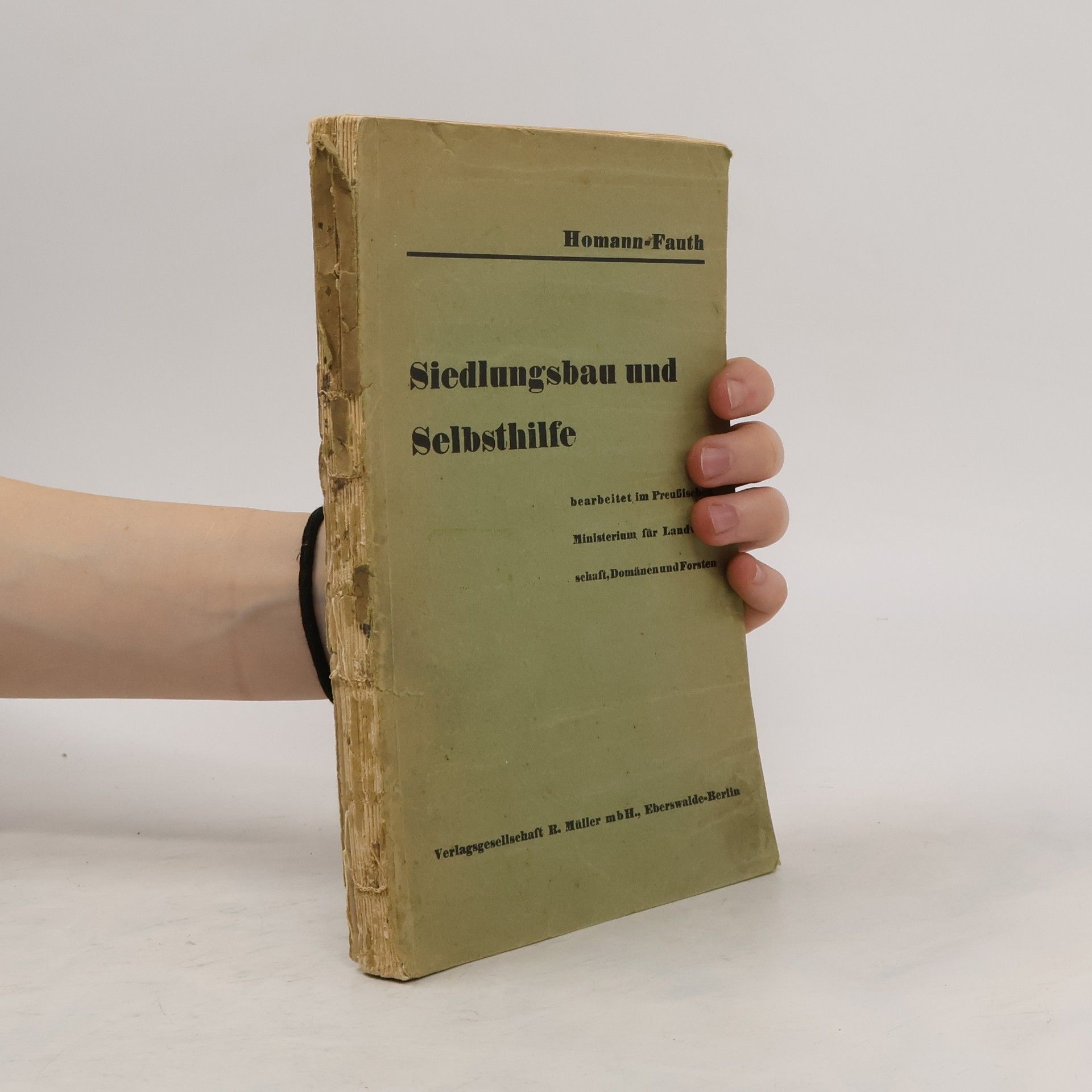 Rudolf Homann Siedlungsbau und Selbsthilfe