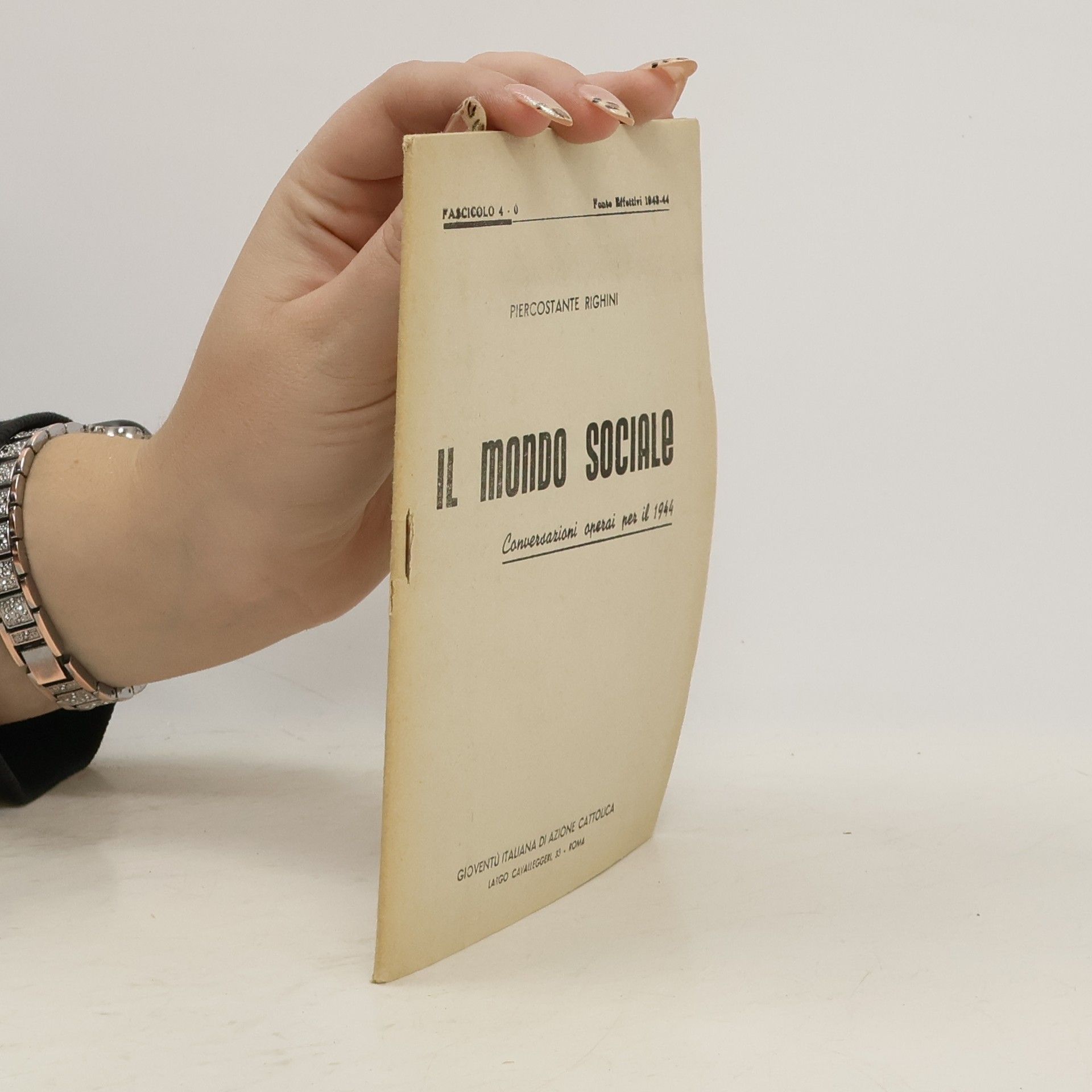 Piercostante Righini Il mondo sociale