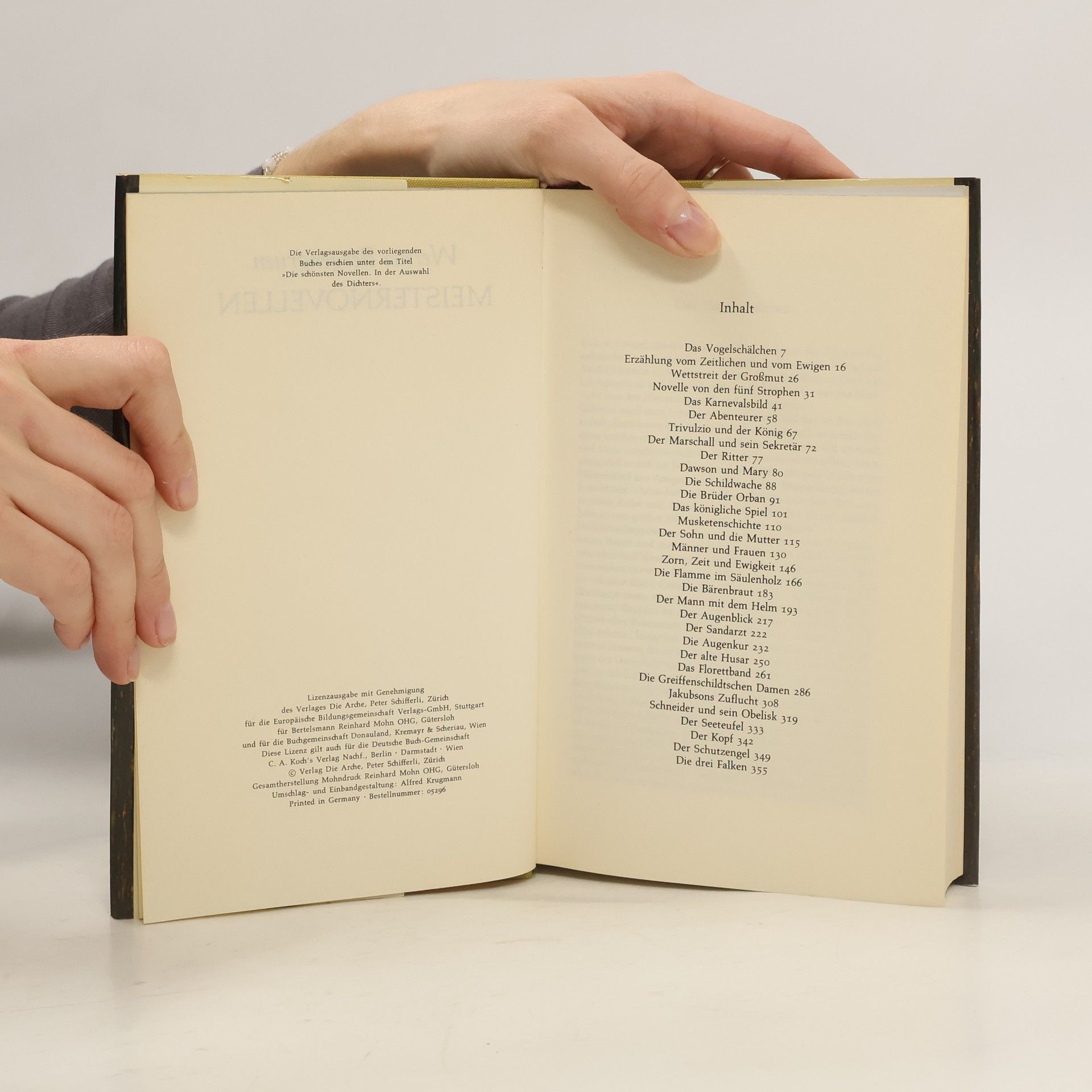Werner Bergengruen Meister Novellen