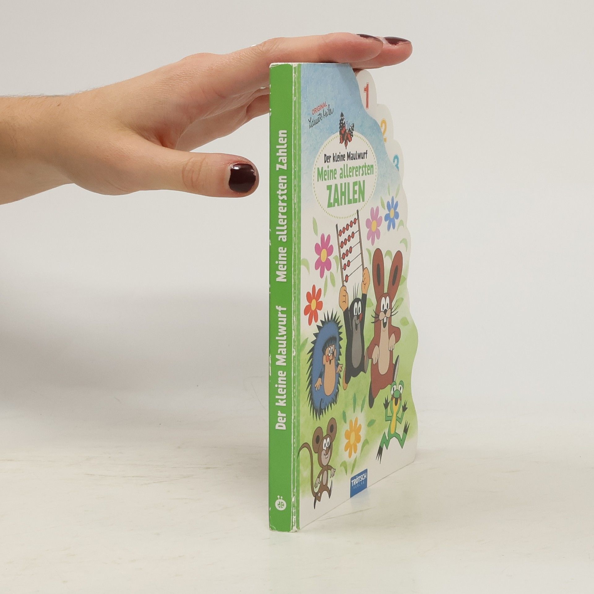 Collectif d'auteurs Trötsch Der kleine Maulwurf Pappbilderbuch mit Register Meine allerersten Zahlen. Entdeckerbuch Beschäftigungsbuch Spielbuch Bilderbuch