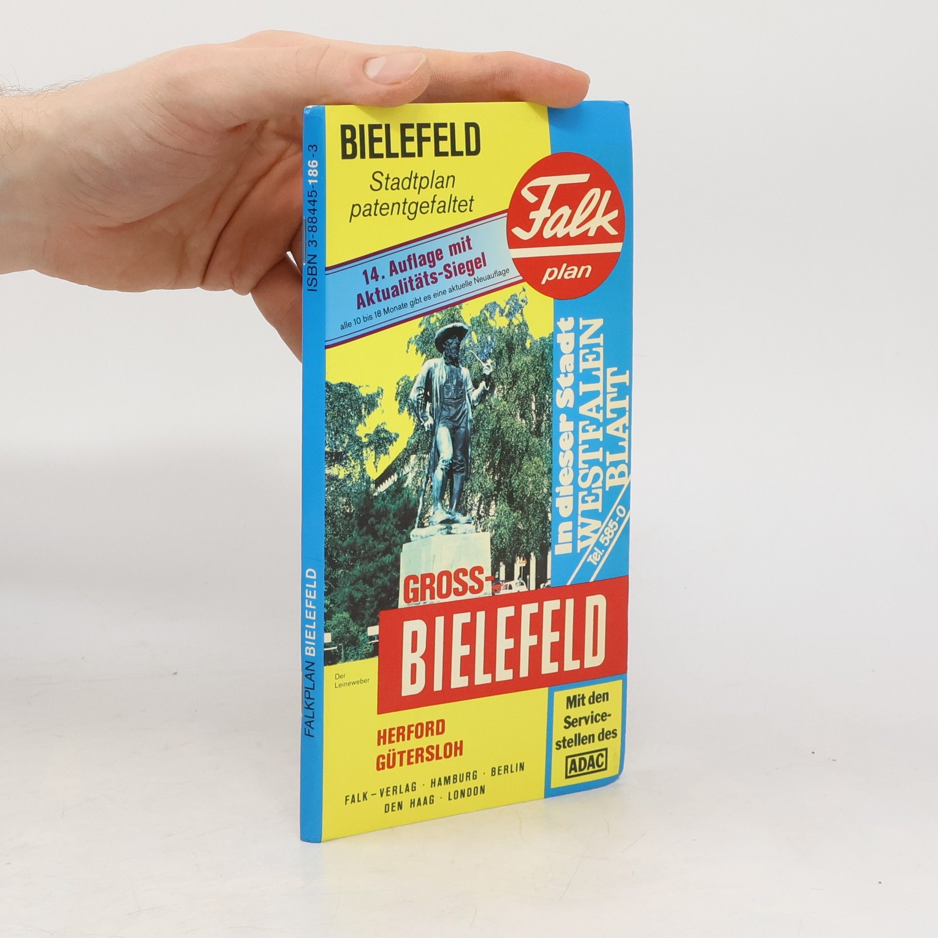 AA.VV. Bielefeld. Stadtplan patentgefaltet