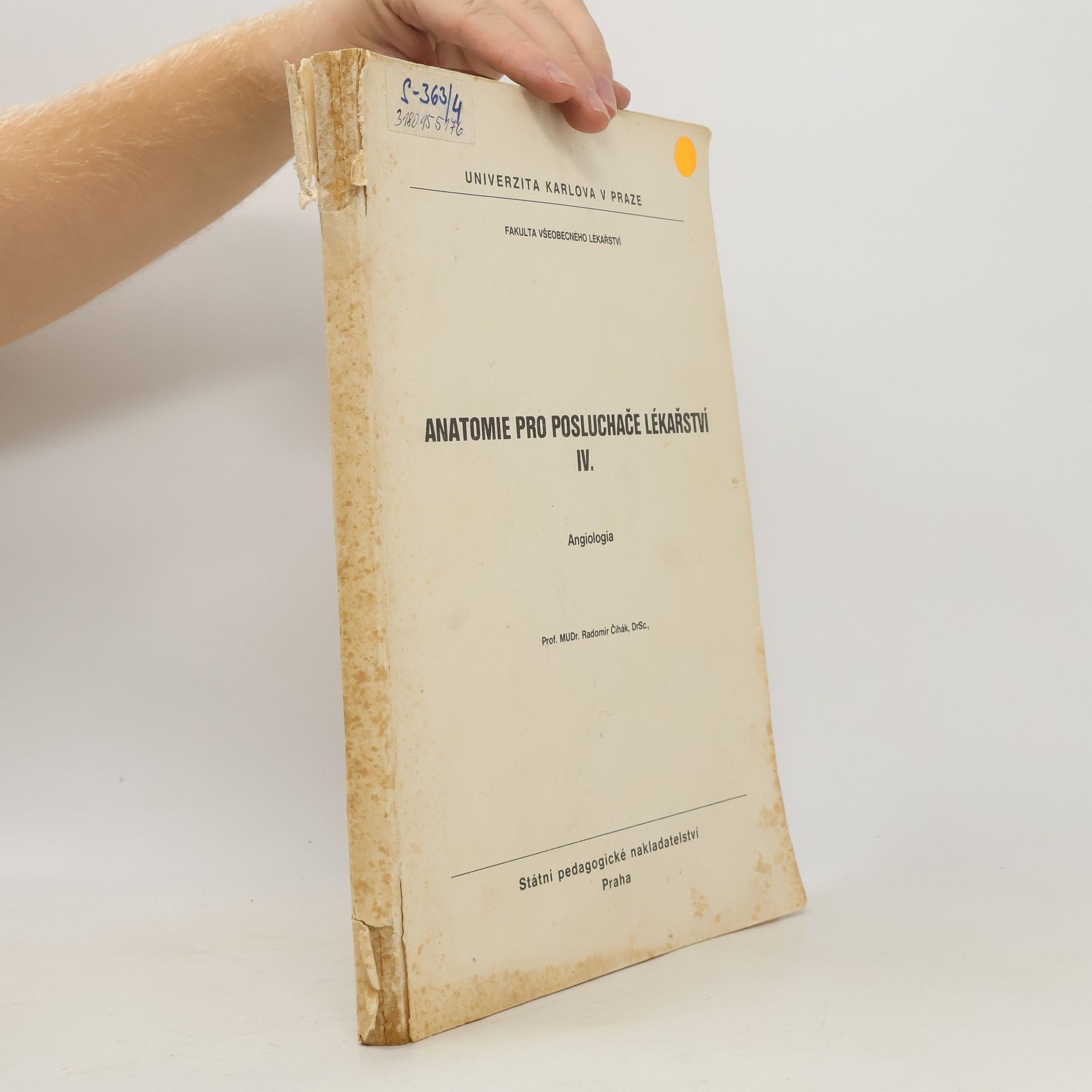 Kolektív autorov Anatomie pro posluchače lékařství IV