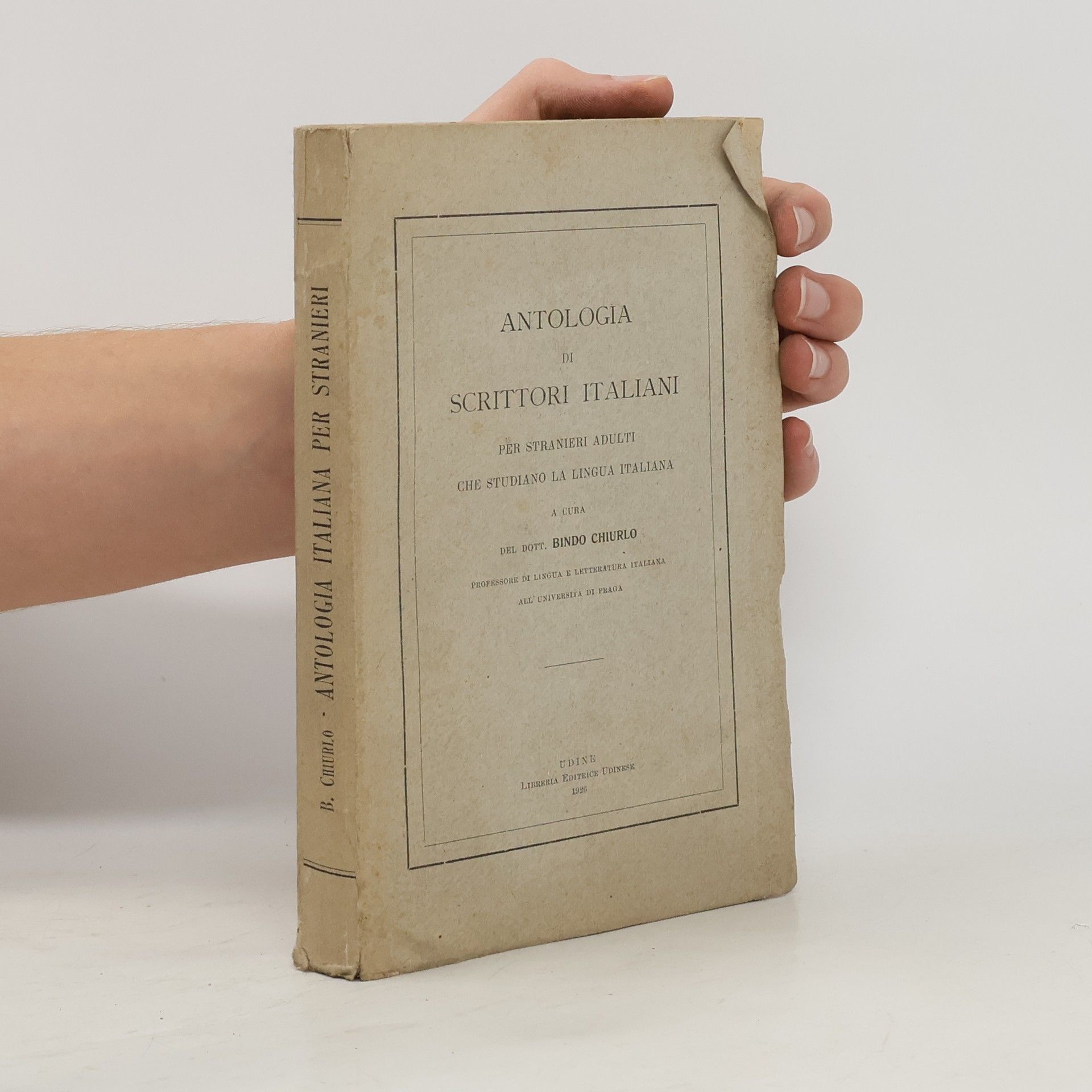 Bindo Chiurlo Antologia della letteratura friulana