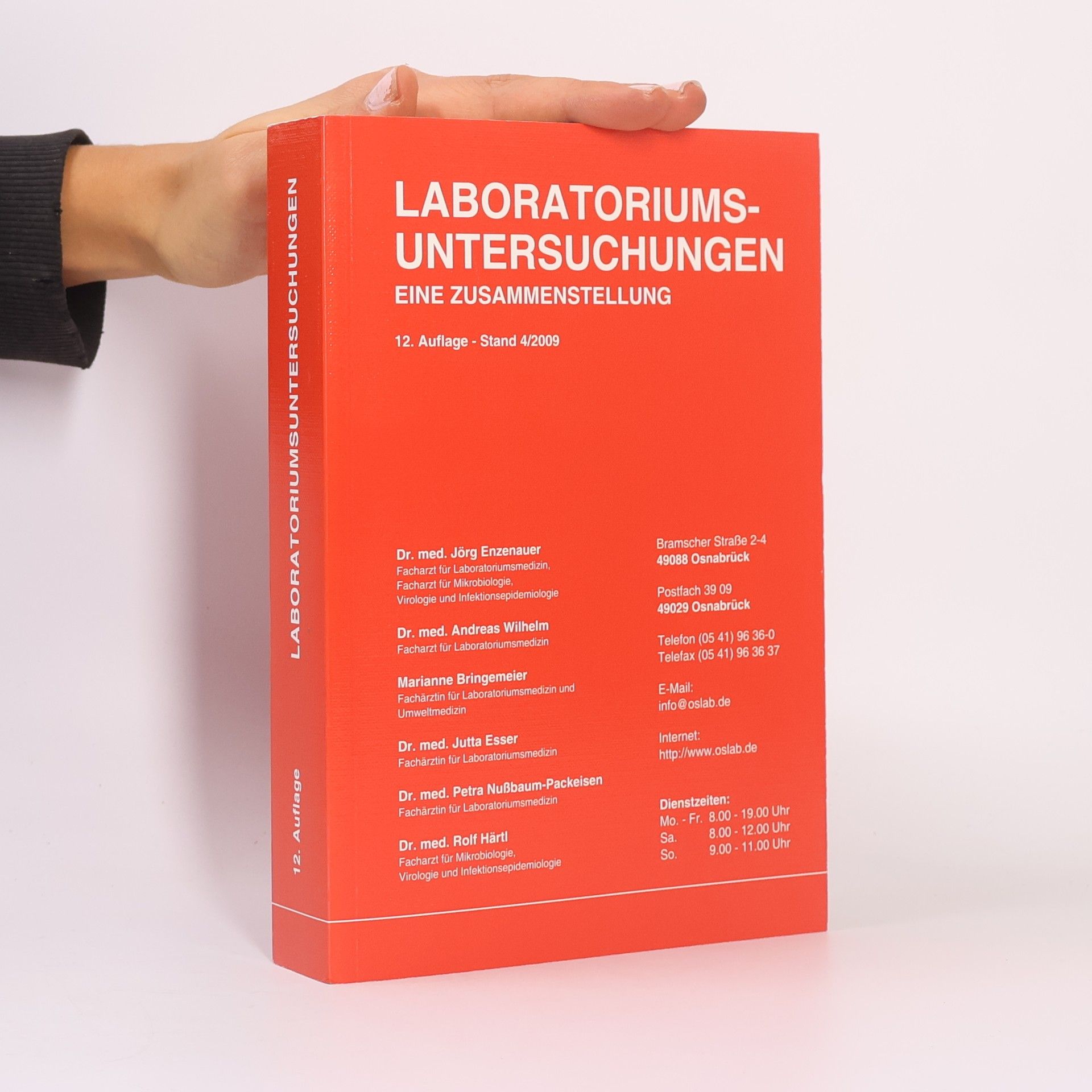 Collectif d'auteurs  Laboratoriumsuntersuchungen