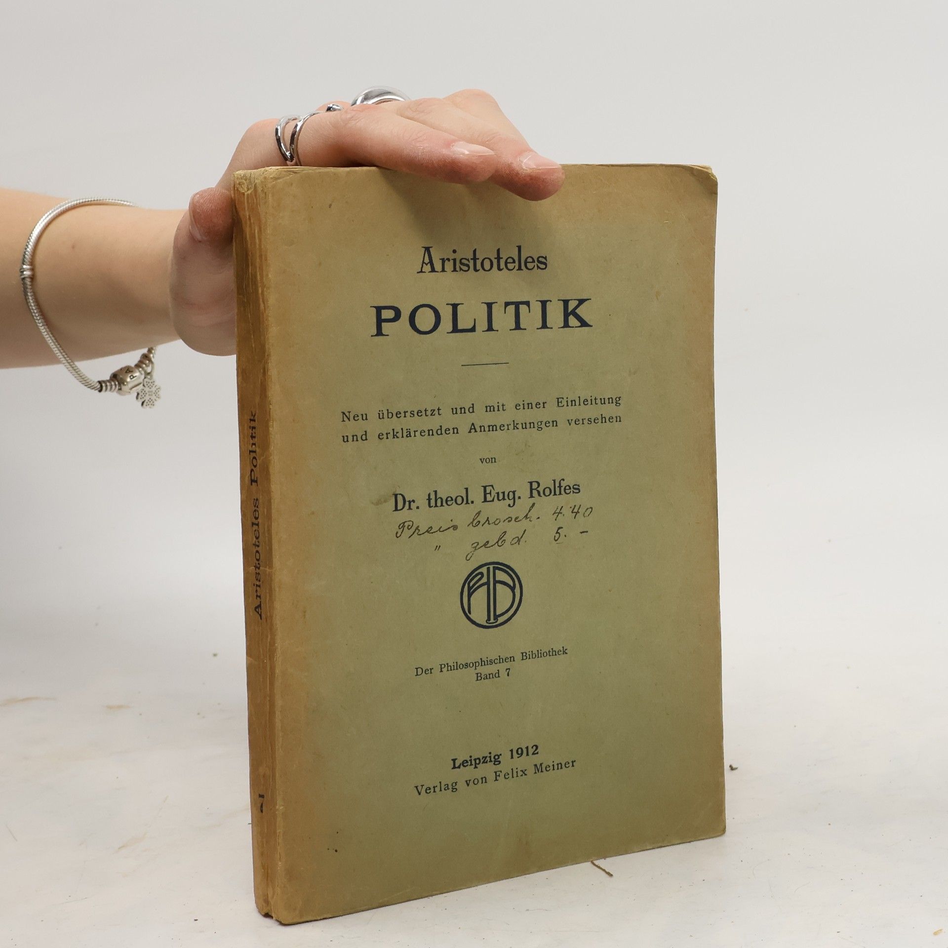 Eug. Rolfes Aristoteles Politik
