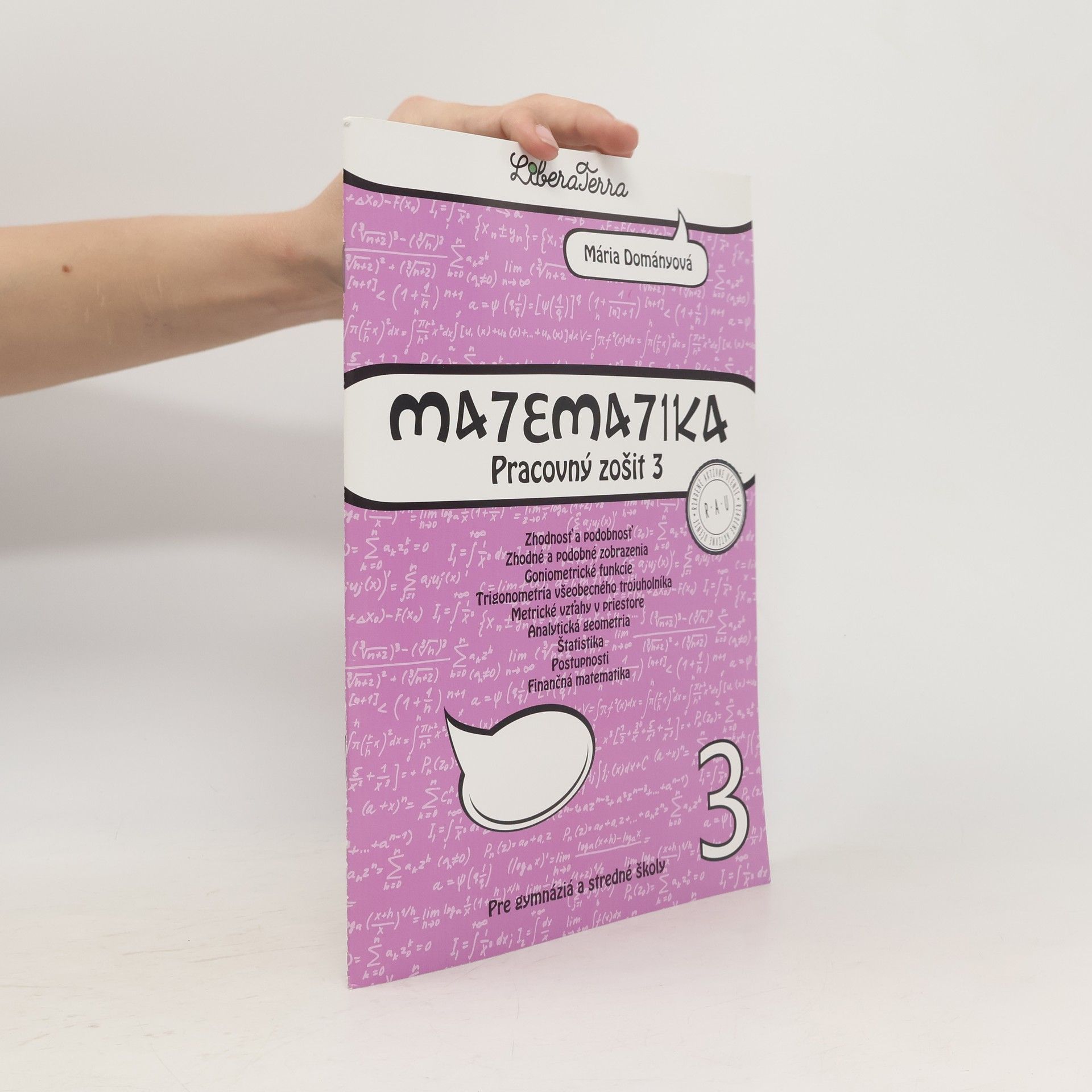 Mária Dományová Matematika. Pracovný zošit 3