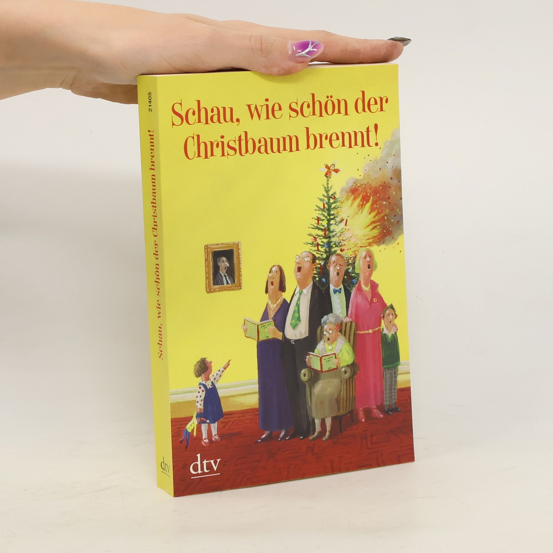 Karoline Adler Schau, wie schön der Christbaum brennt!