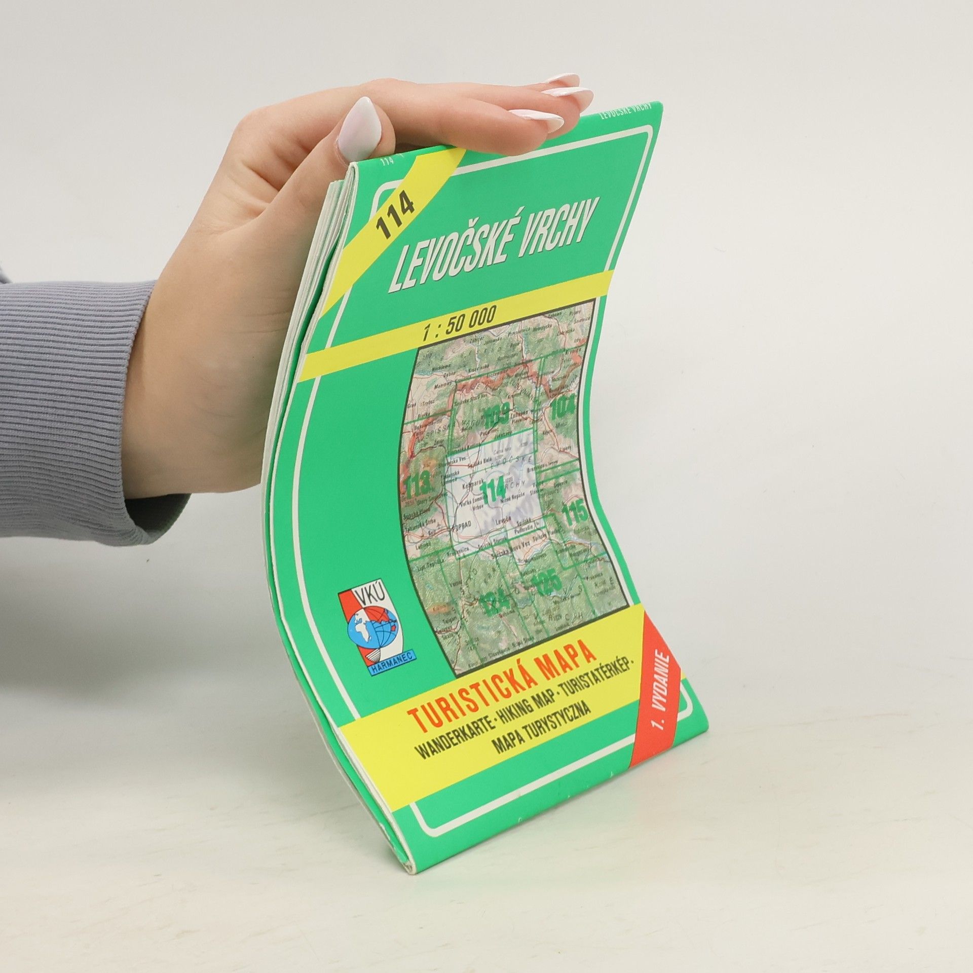 Rudolf Buday Levočské vrchy. Turistická mapa