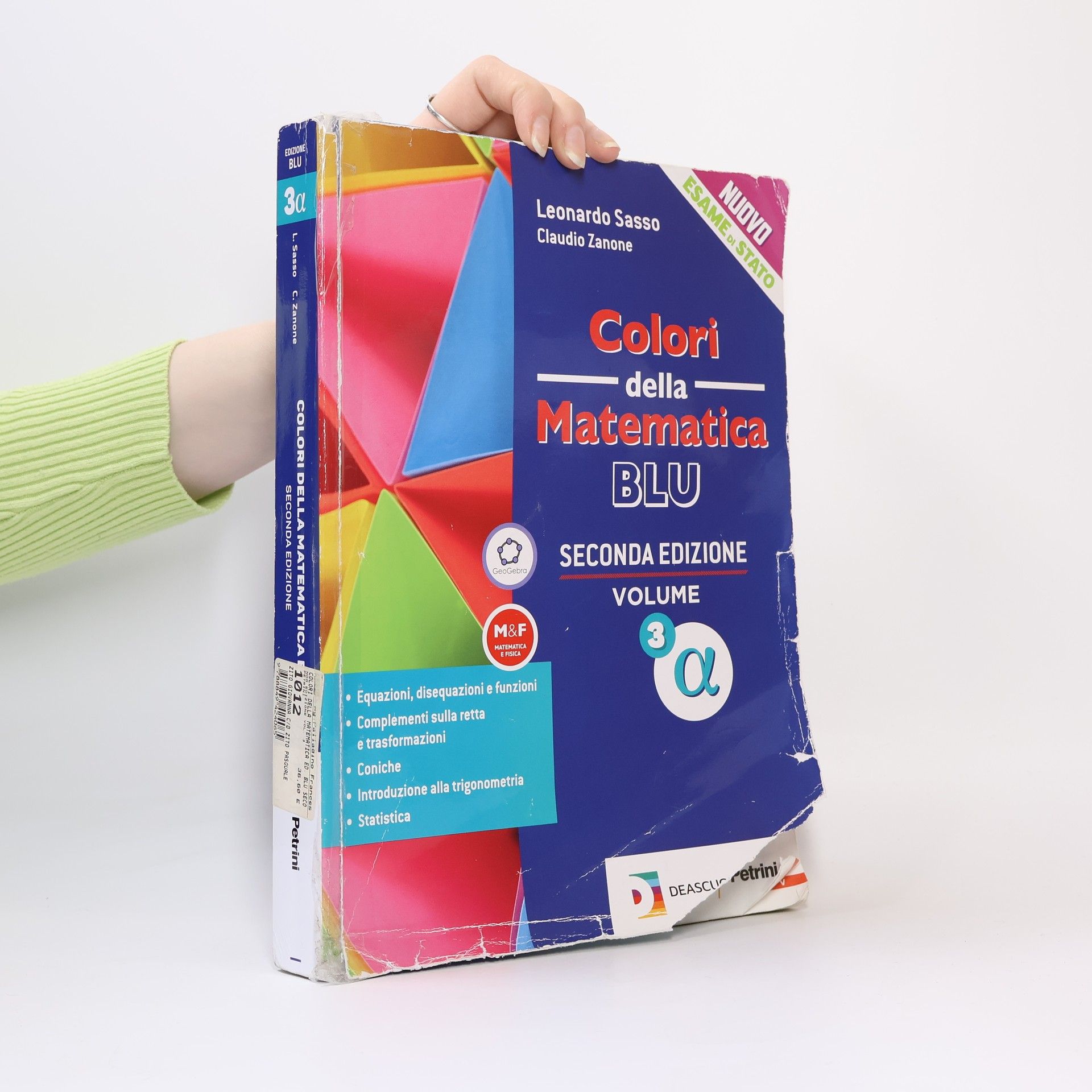 Leonardo Sasso Colori della Matematica BLU 3