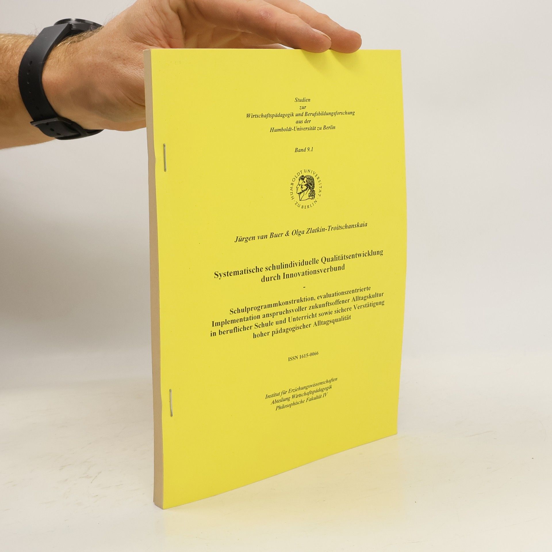 Collectif d'auteurs Systematische schulundividuelle Qualitätsentwicklung durch Innovationsverbund