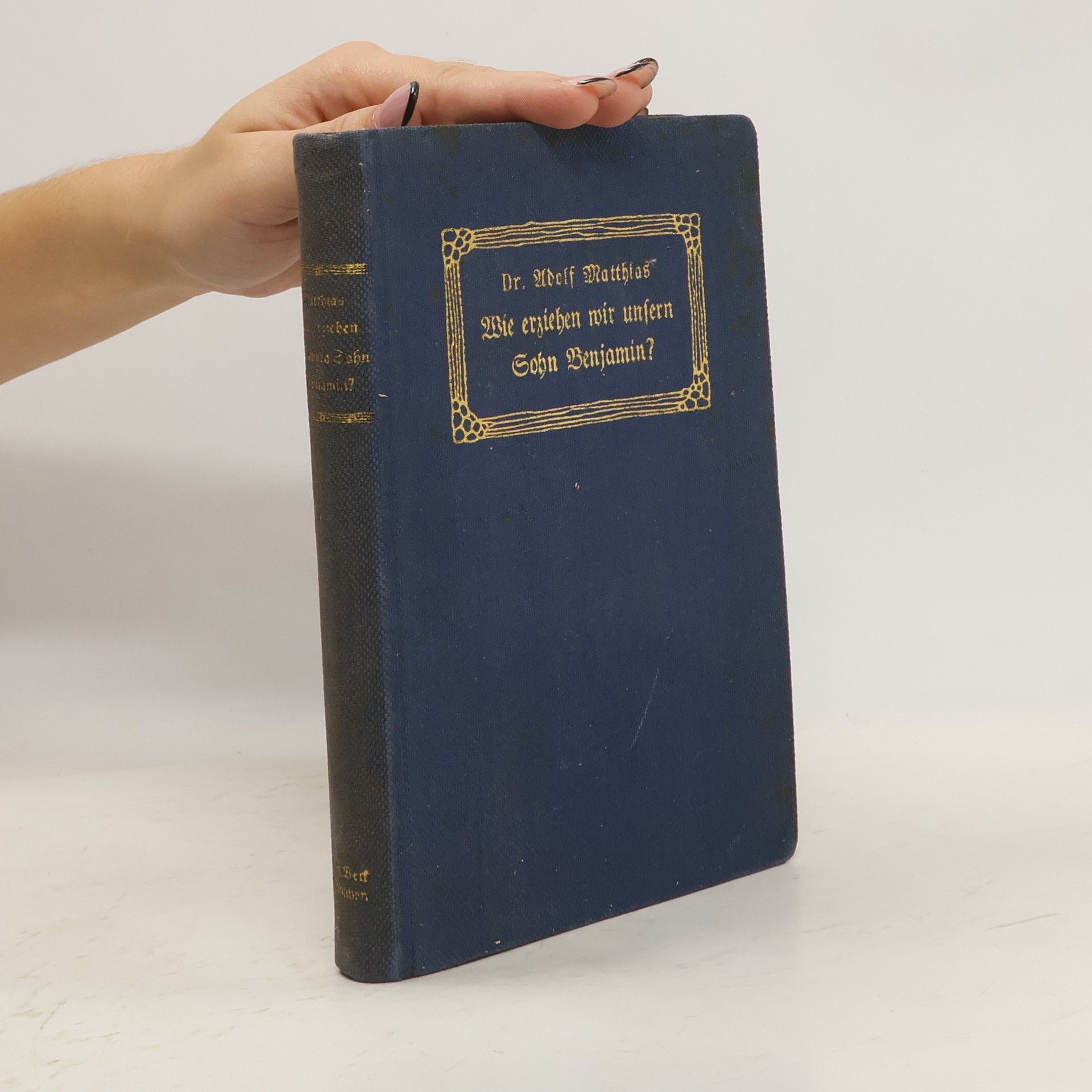 Adolf Matthias Wie erziehen wir unsern Sohn Benjamin?