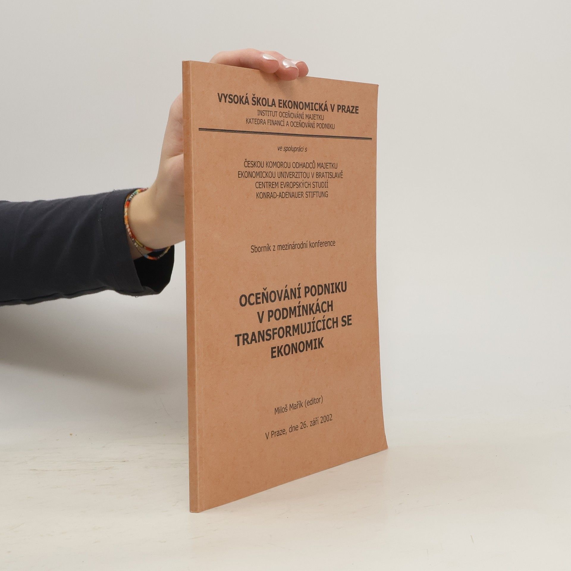 Various authors Oceňování podniku v podmínkách transformujících se ekonomik