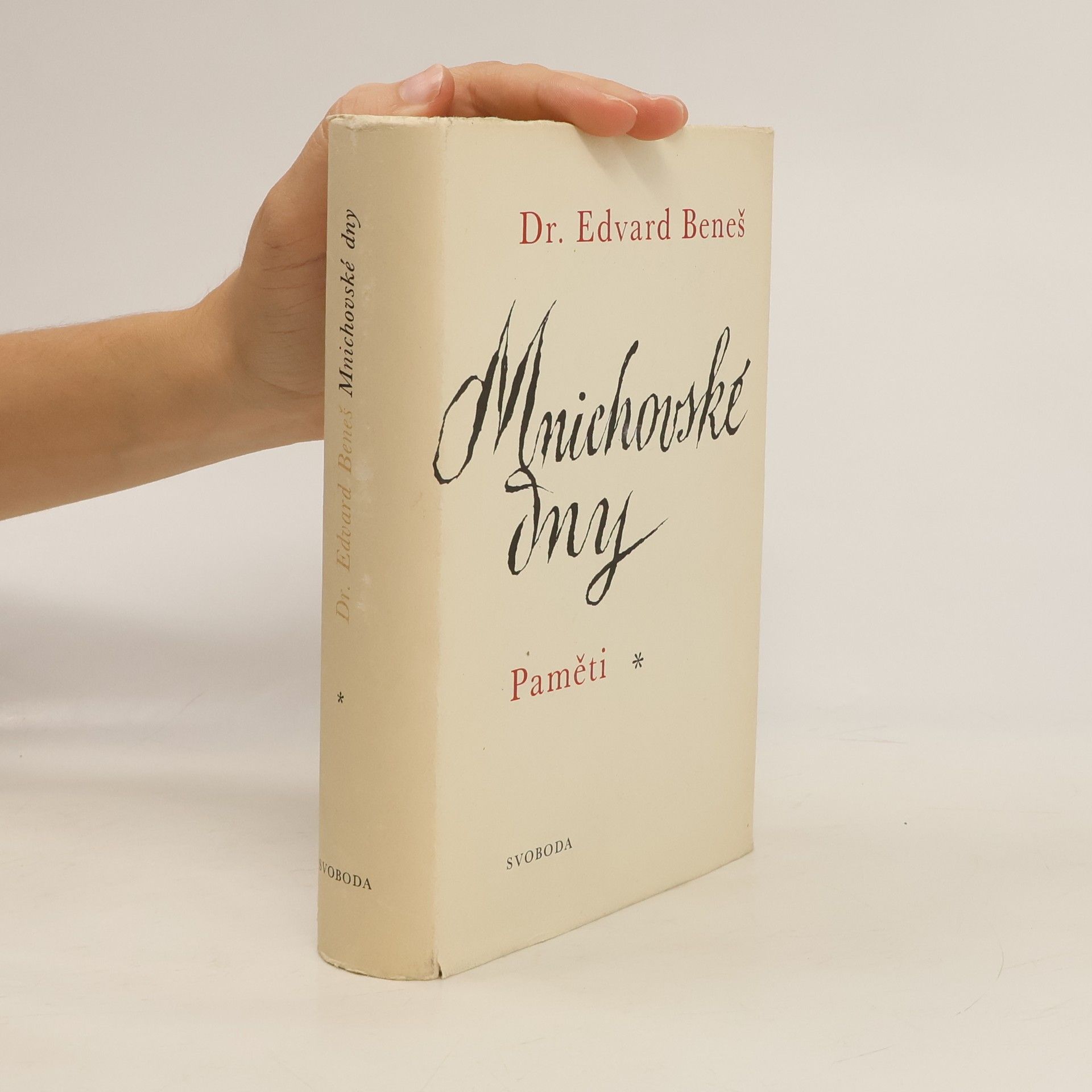 Edvard Beneš Mnichovské dny