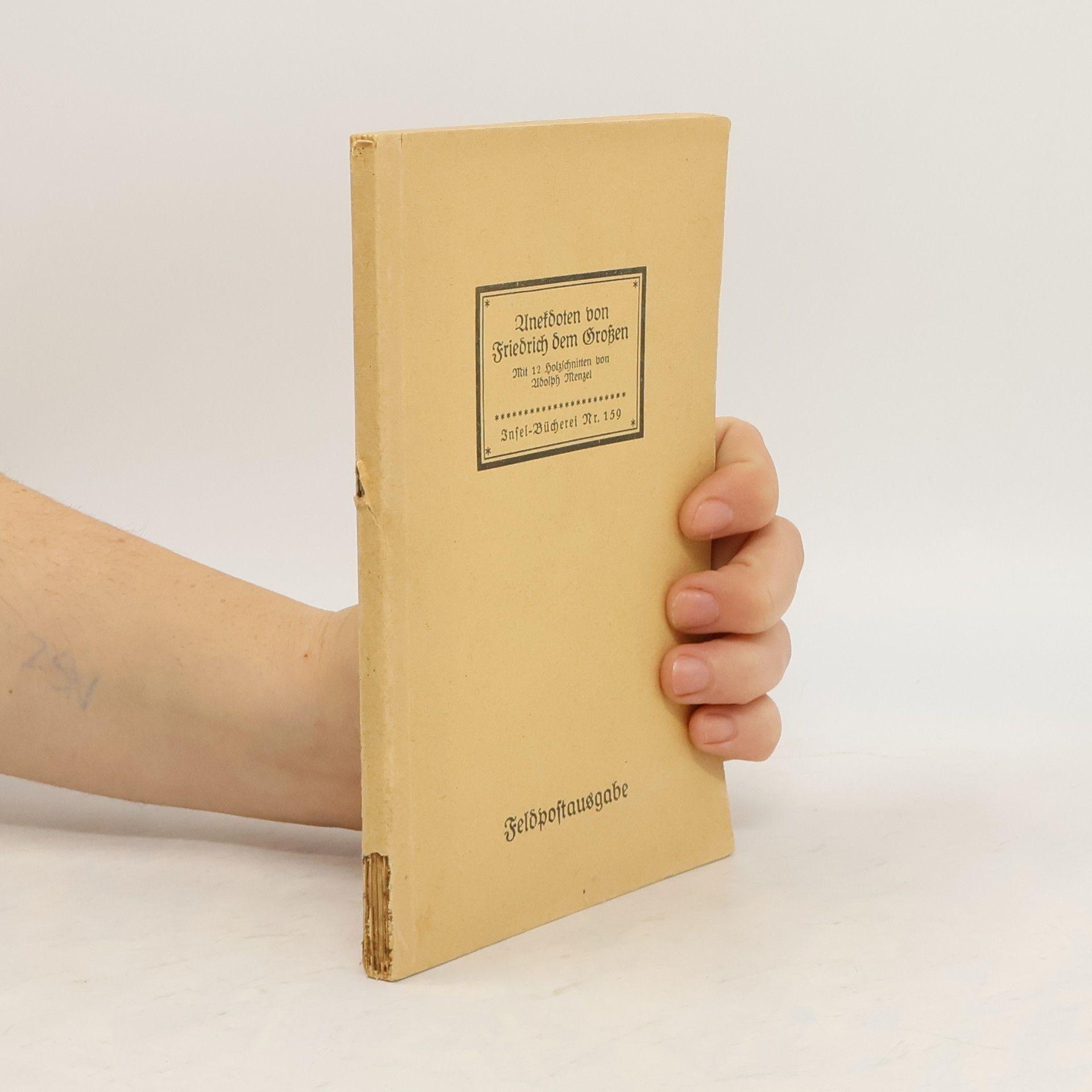 Adolph von Menzel Anekdoten von Friedrich dem Grossen