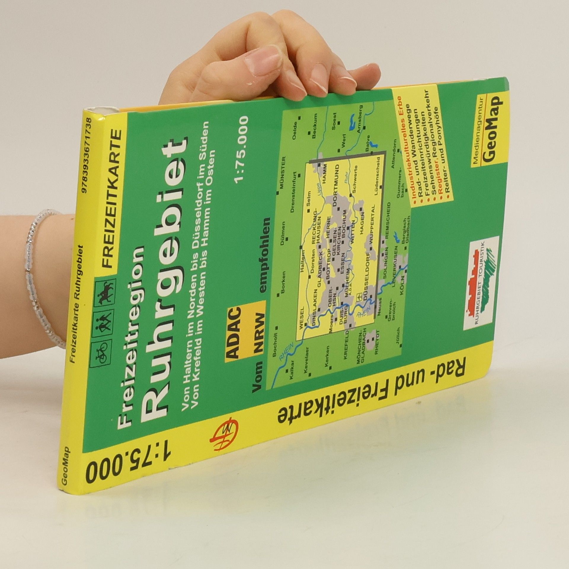 AA.VV. Freizeitkarte Freizeitregion Ruhrgebiet