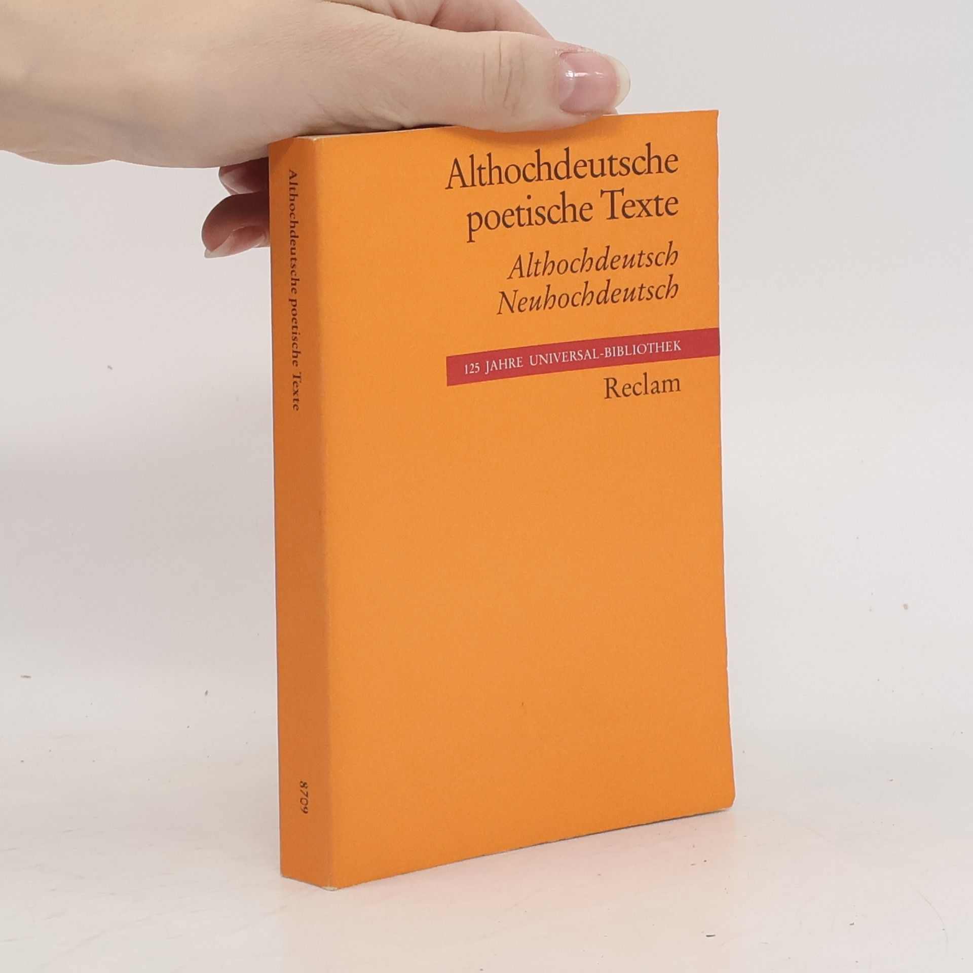 Karl A. Wipf Althochdeutsche poetische Texte : Althochdeutsch, Neuhochdeutsch