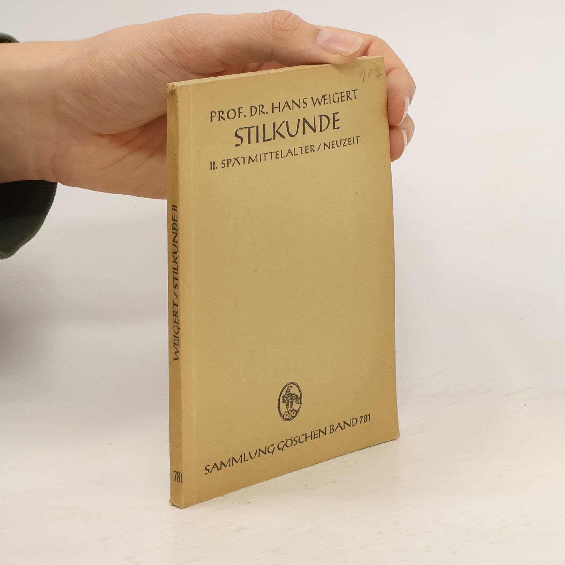 Hans Weigert Stilkunde II.