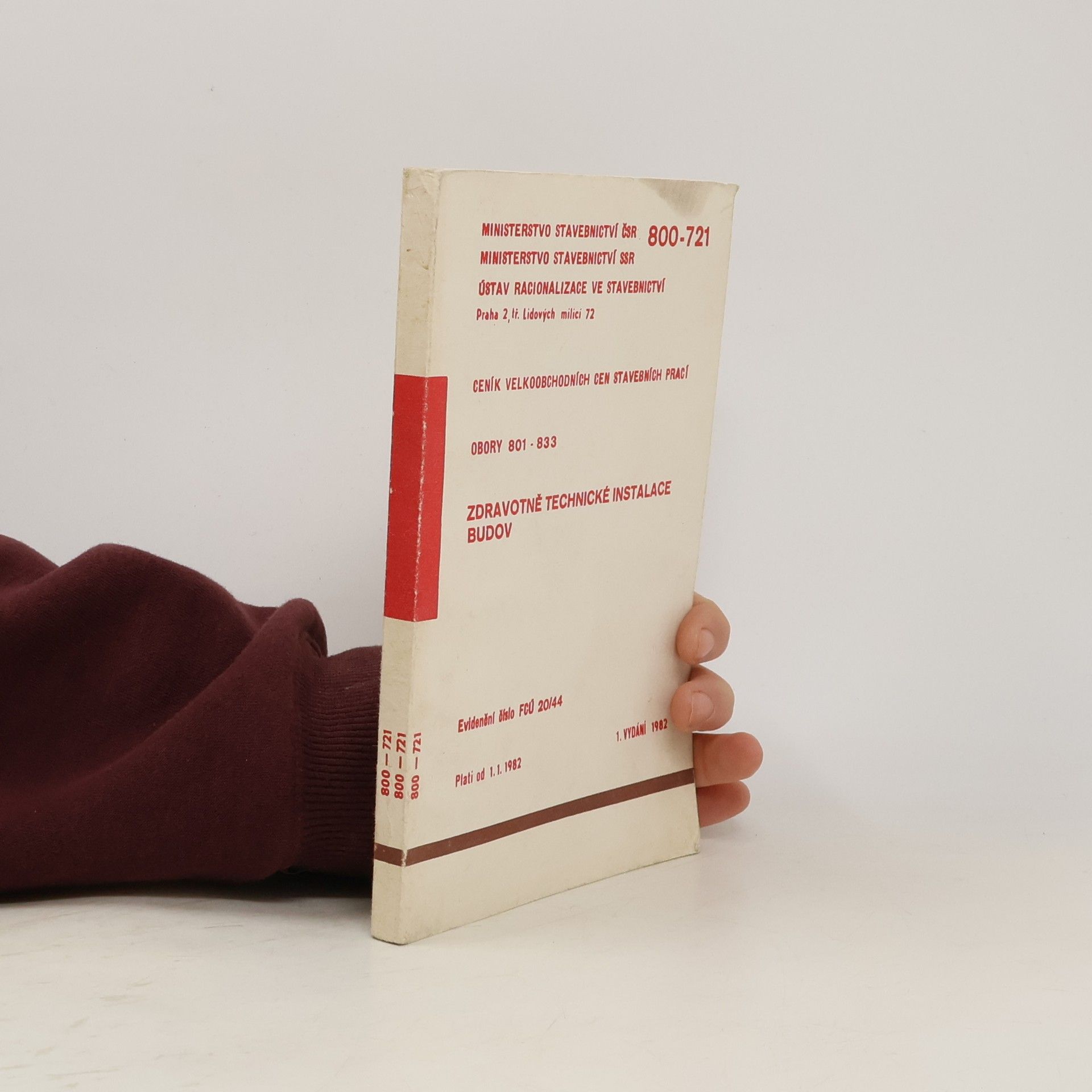 Collectif d'auteurs Ceník velkoobchodních cen stavebních prací. Zdravotně technické instalace budov