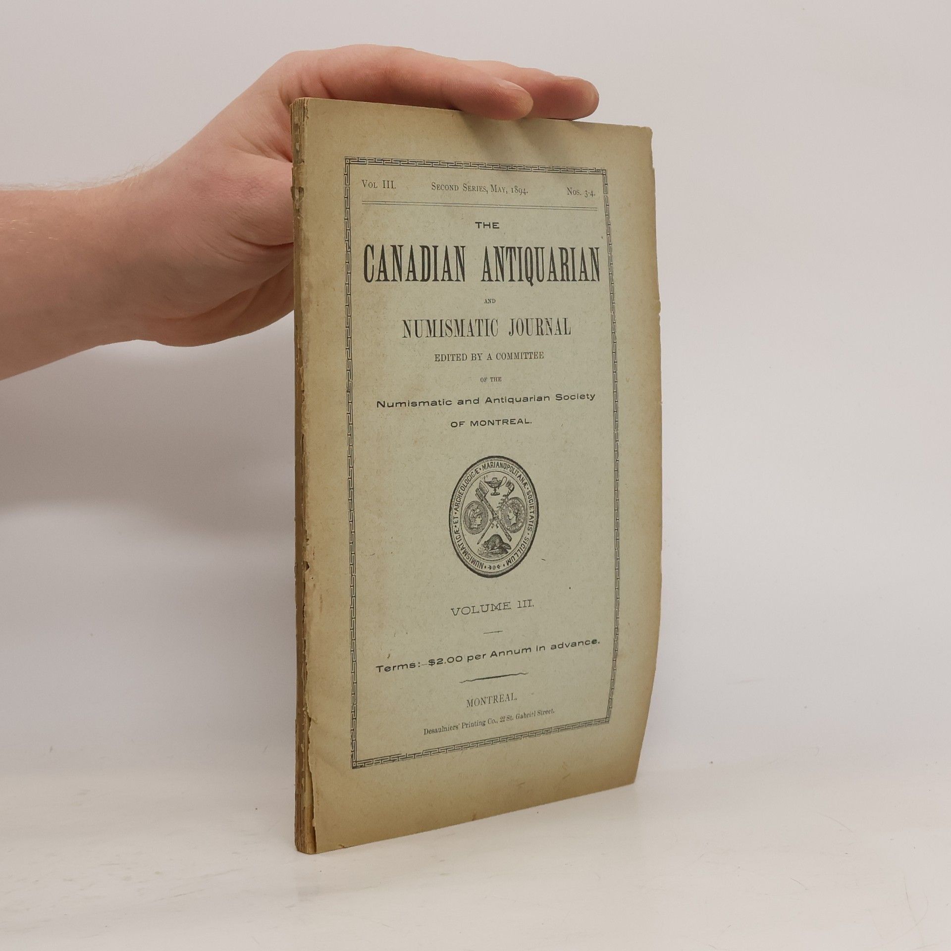 Kolektiv autorů The Canadian Antiquarian and Numismatic Journal III