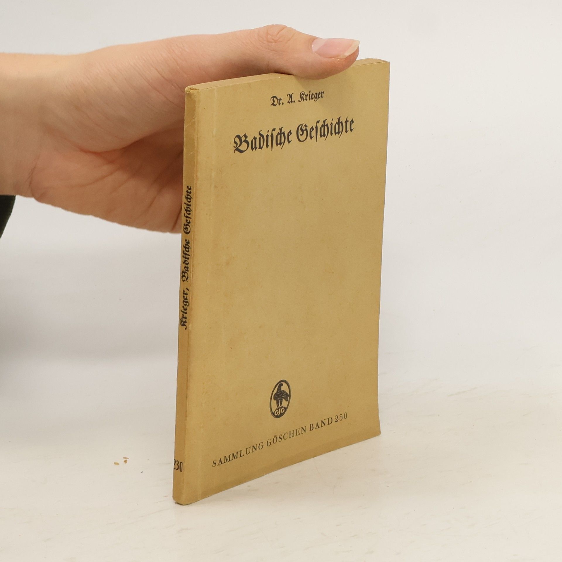 A. Krieger Badische Geschichte