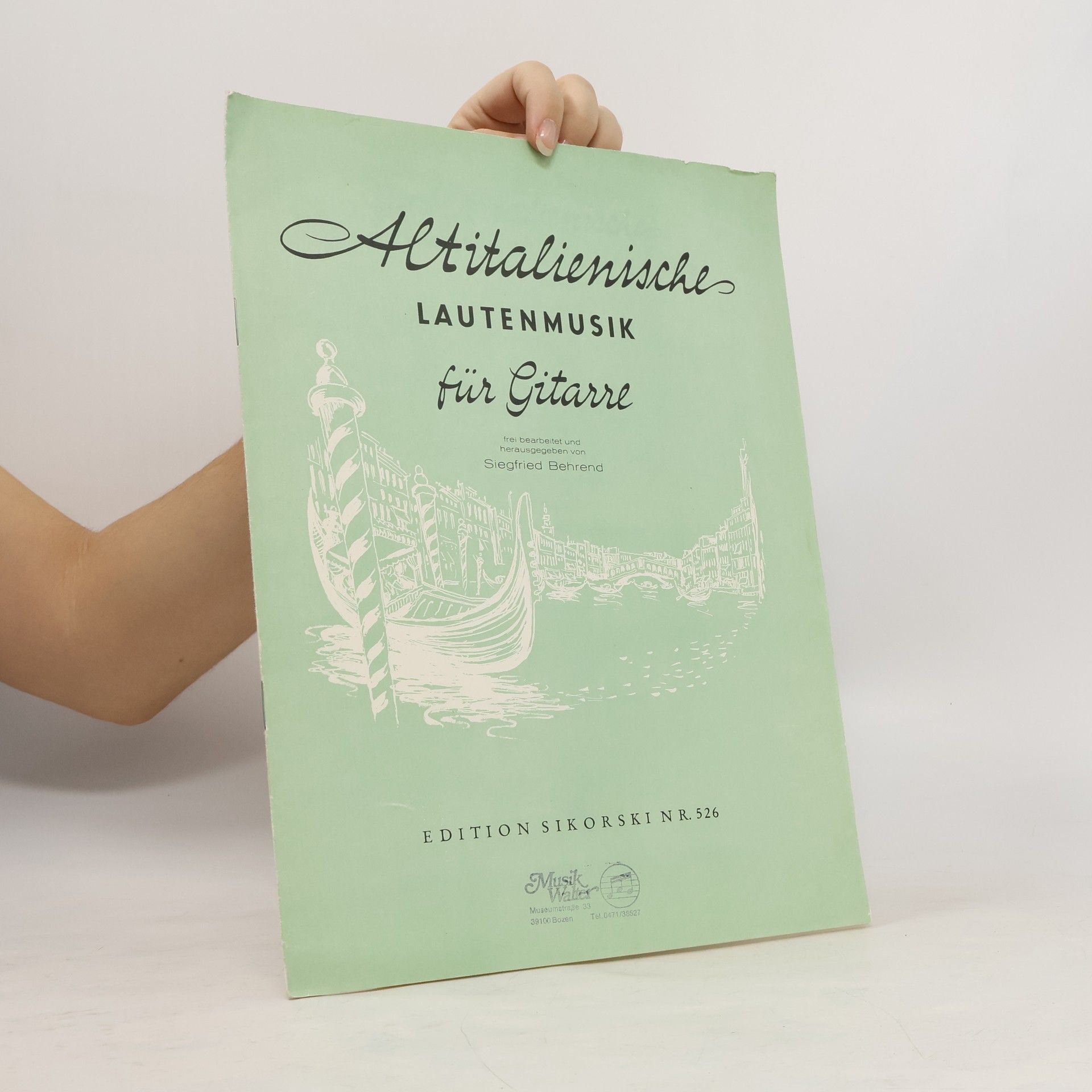 Siegfried Behrendt Altitalienische Lautenmusik für Gitarre