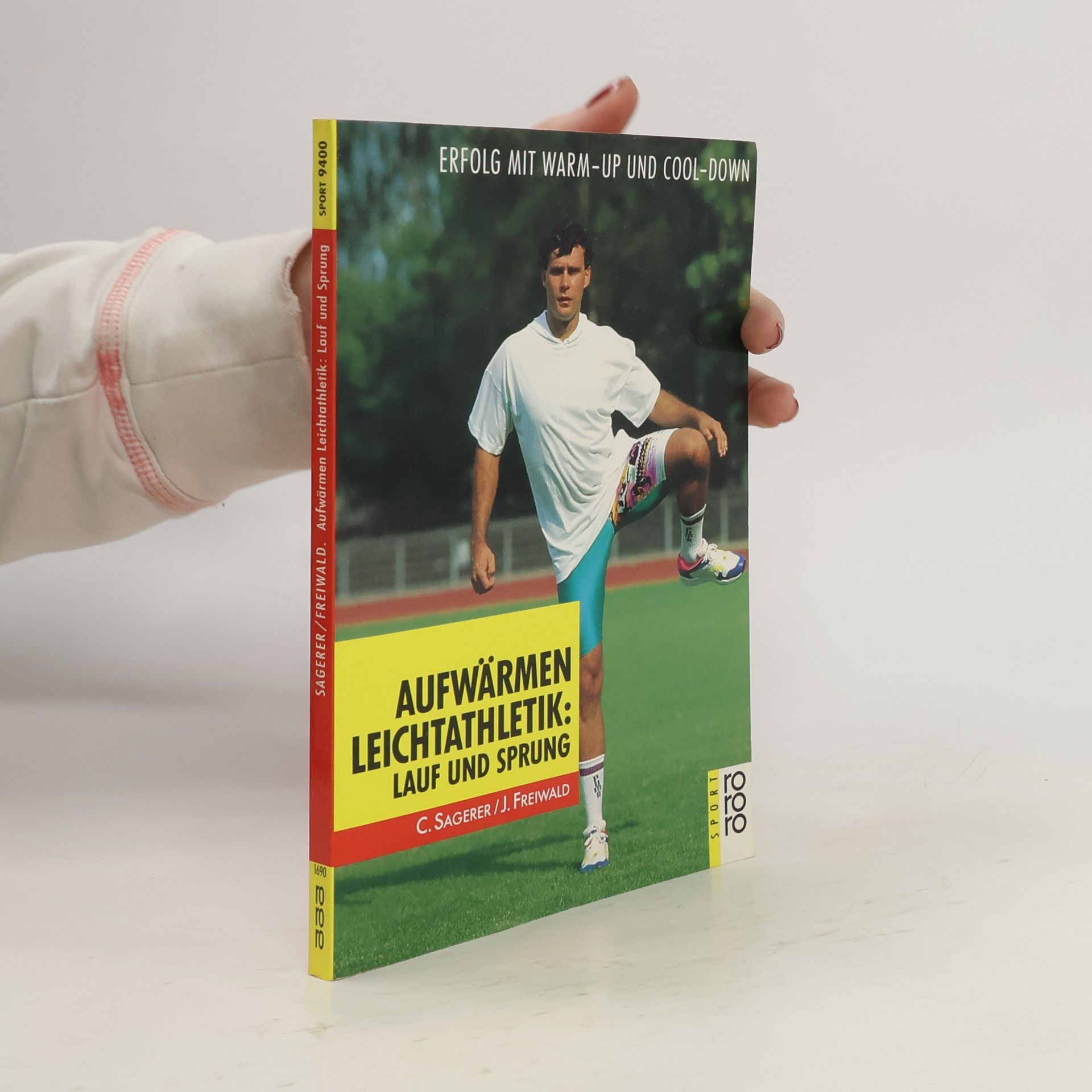 Aufwärmen Leichtathletik. Lauf und Sprung