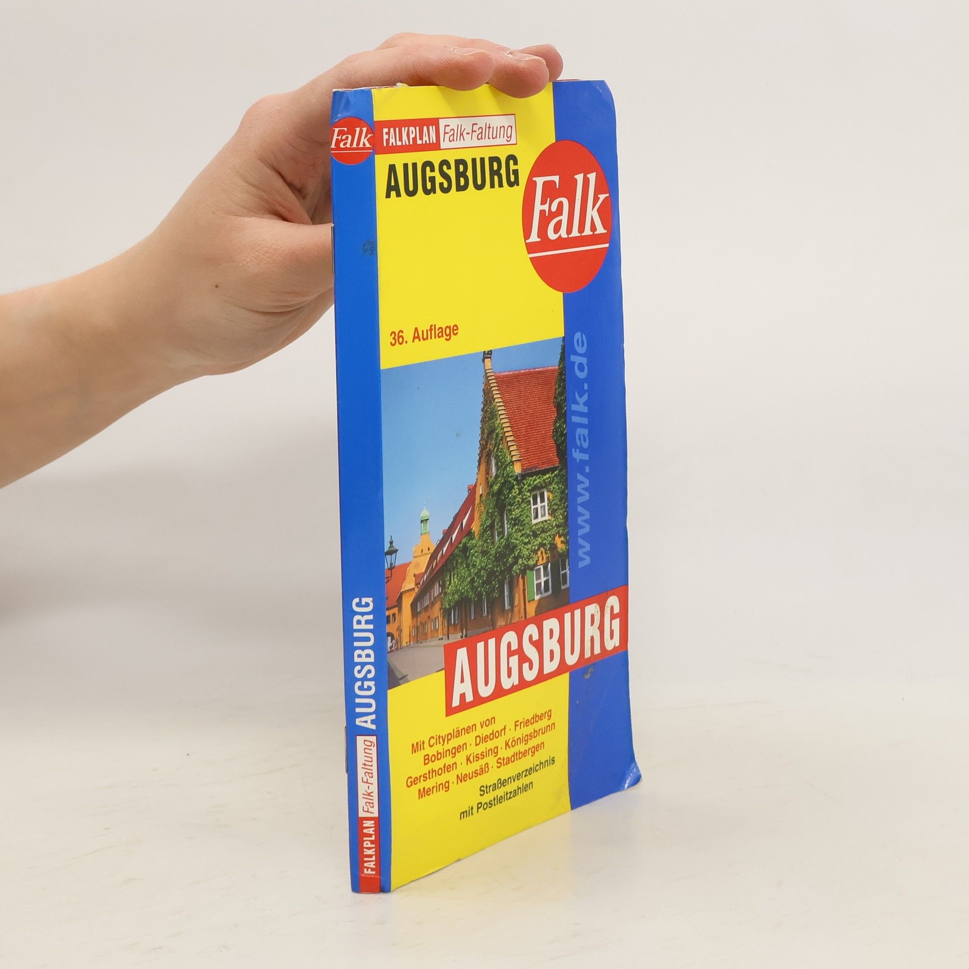 Various authors Falk Stadtplan Falkfaltung Augsburg mit Ortsteilen von Aystetten, Bobingen, Dien