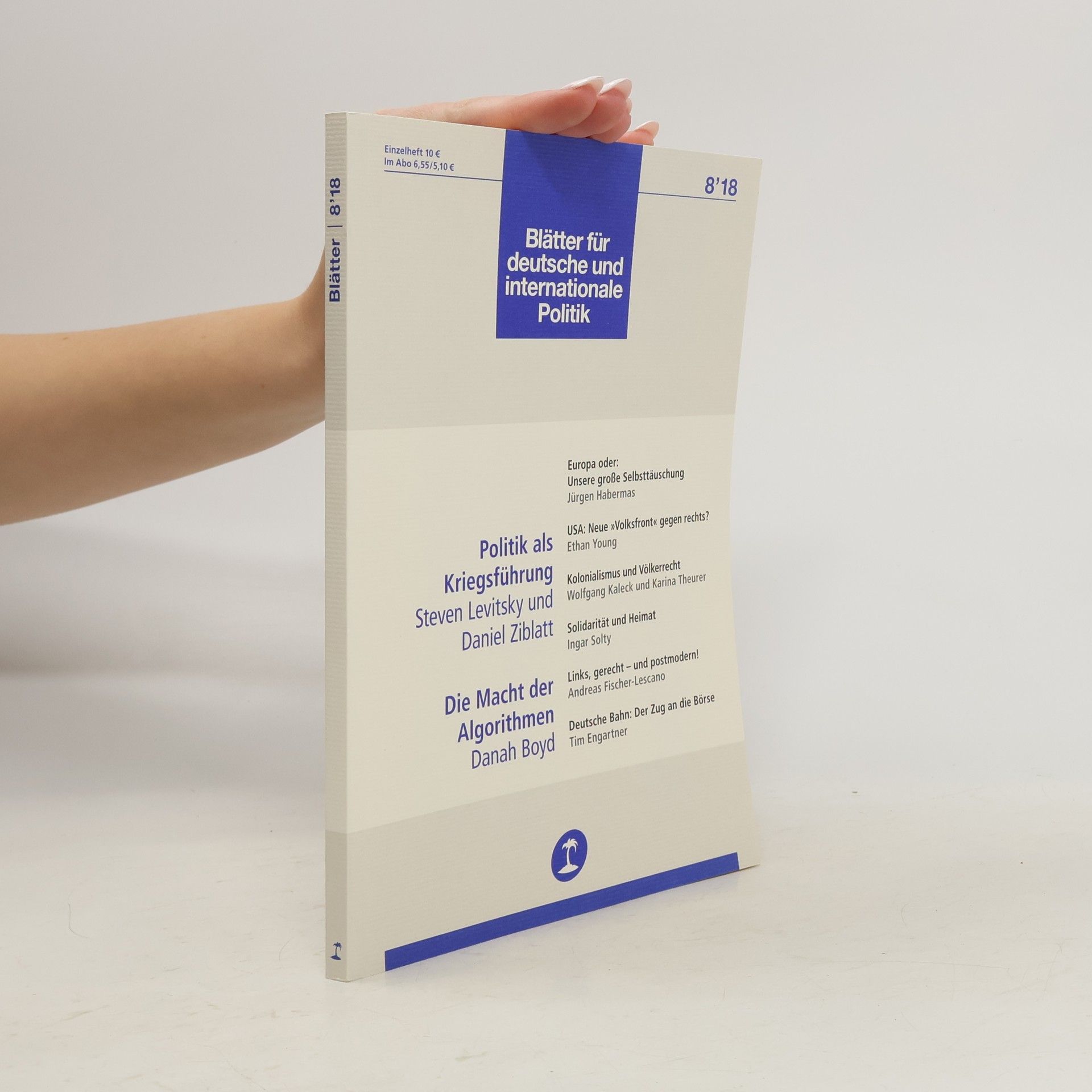 Autorenkollektiv Blätter für deutsche und internationale Politik 8/18