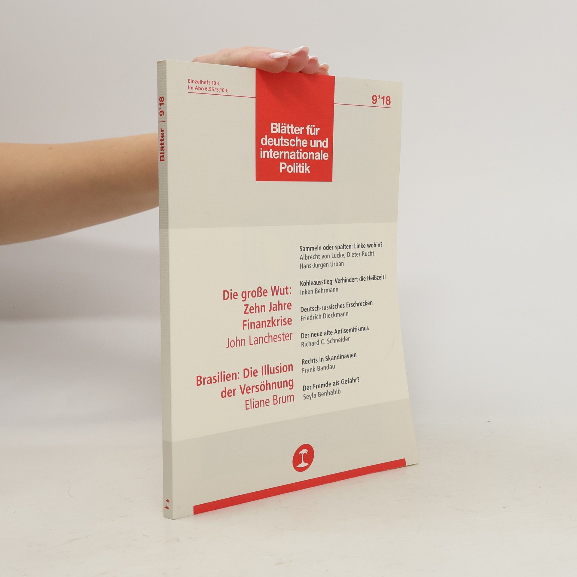 Autorenkollektiv Blätter für deutsche und internationale Politik 9'18