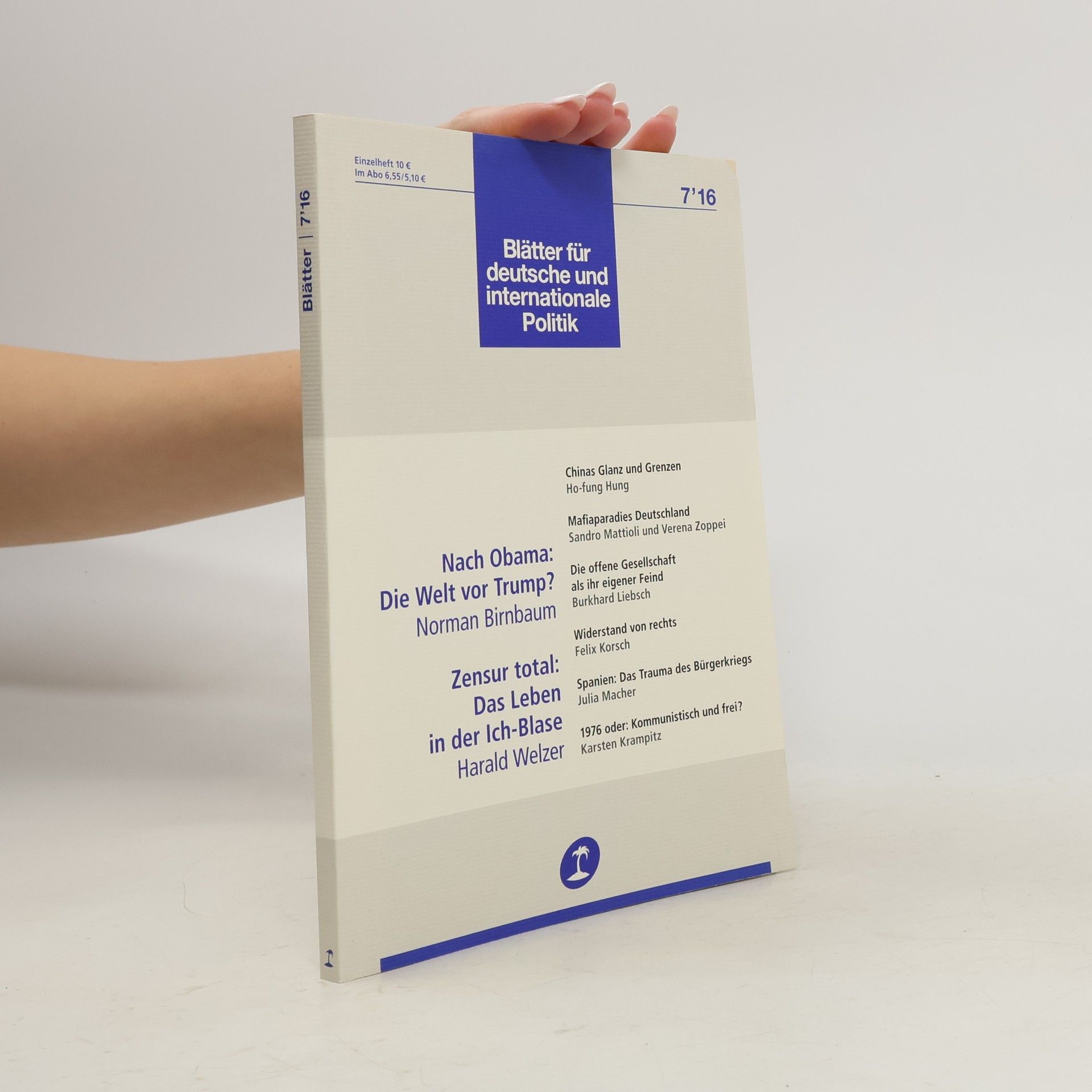 Autorenkollektiv Blätter für deutsche und internationale Politik 7'16