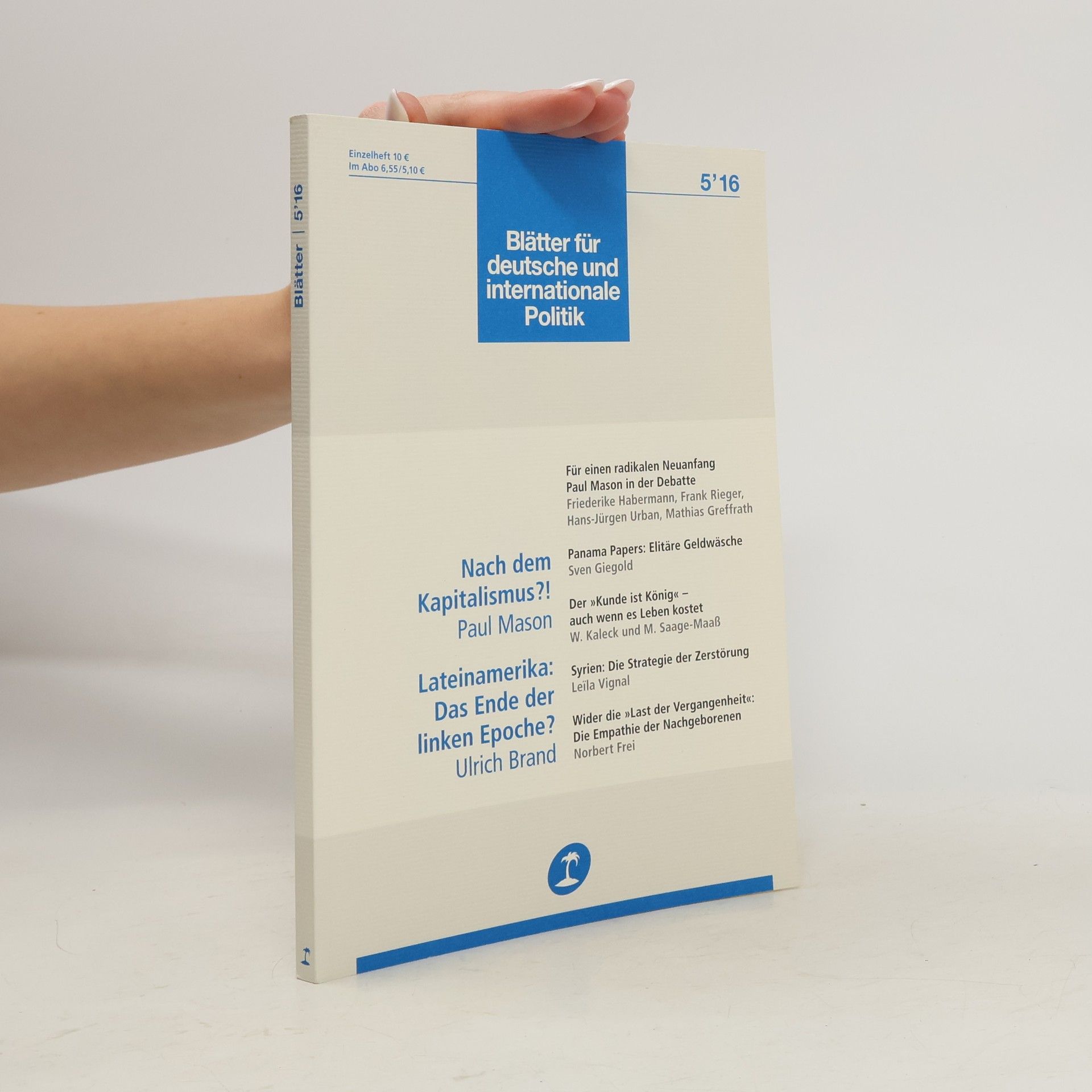 Autorenkollektiv Blätter für deutsche und internationale Politik 5'16