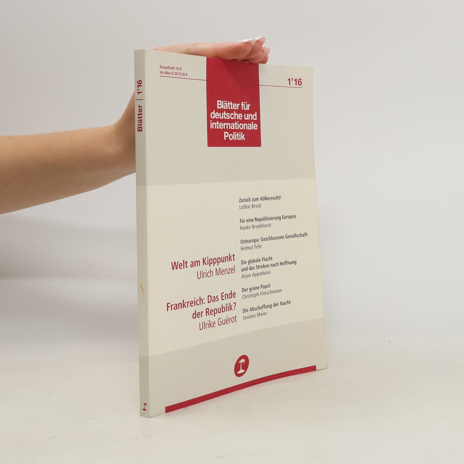 Autorenkollektiv Blätter für deutsche und internationale Politik 1/16