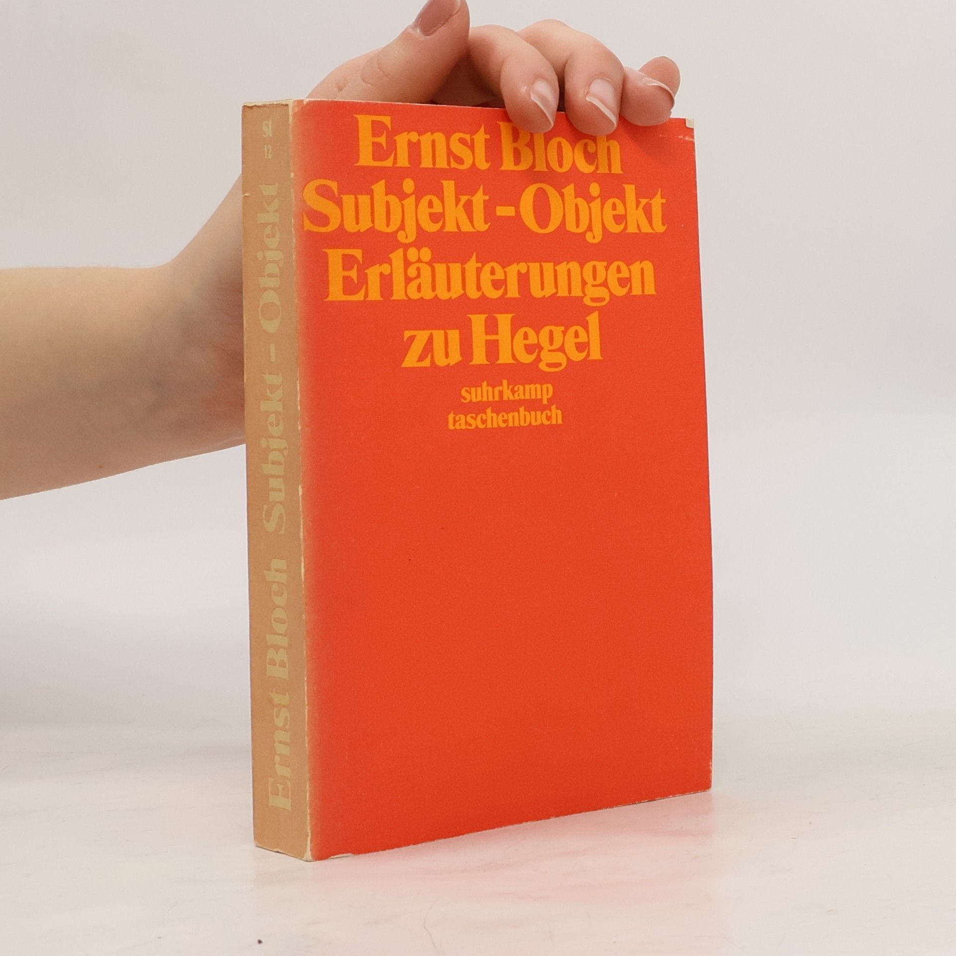 Ernst Bloch Subjekt, Objekt