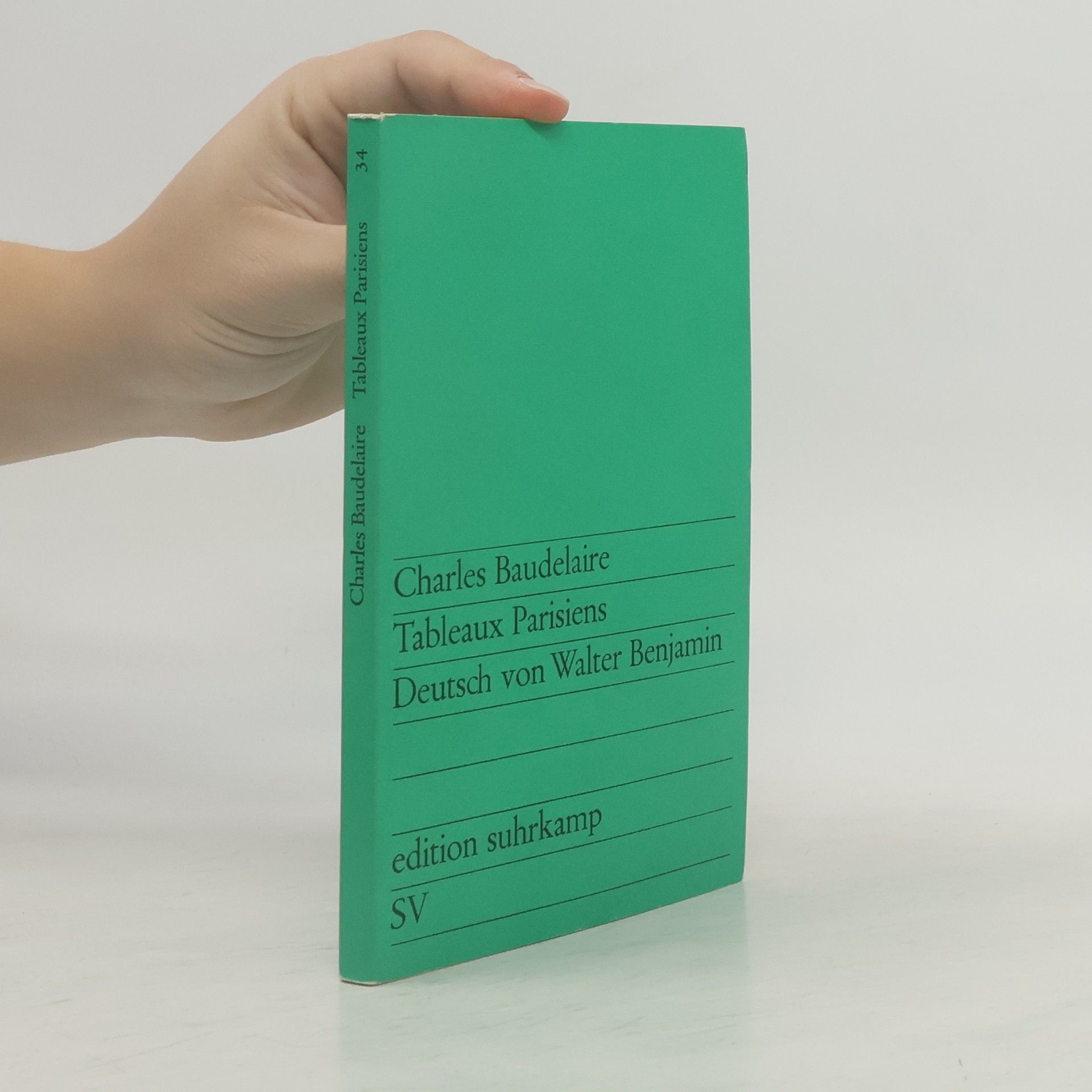 Charles Baudelaire Tableaux Parisiens. Deutsch von Walter Benjamin