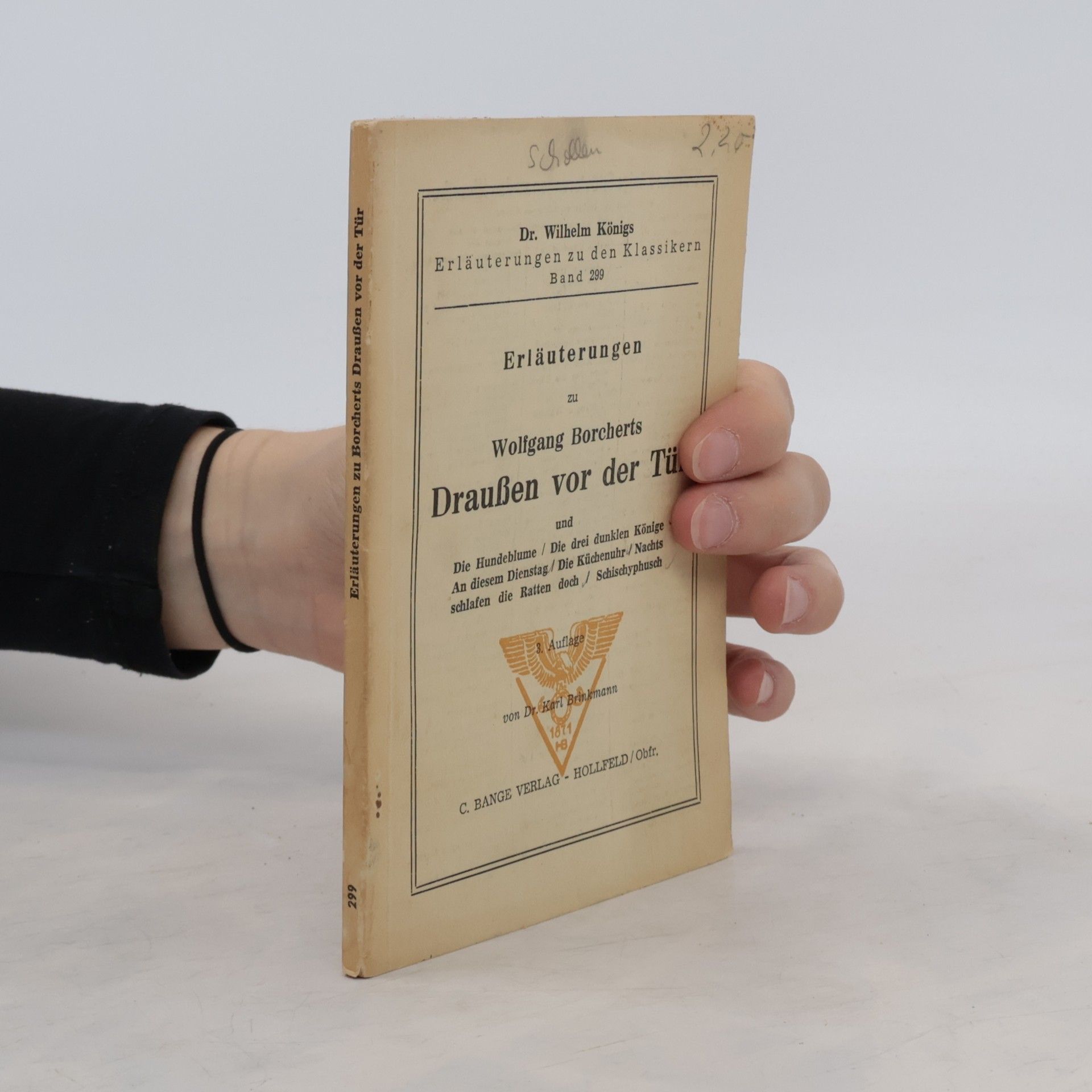 Wolfgang Borchert Dr. Wilhelm Königs Erläuterungen zu den Klassikern Band 299
