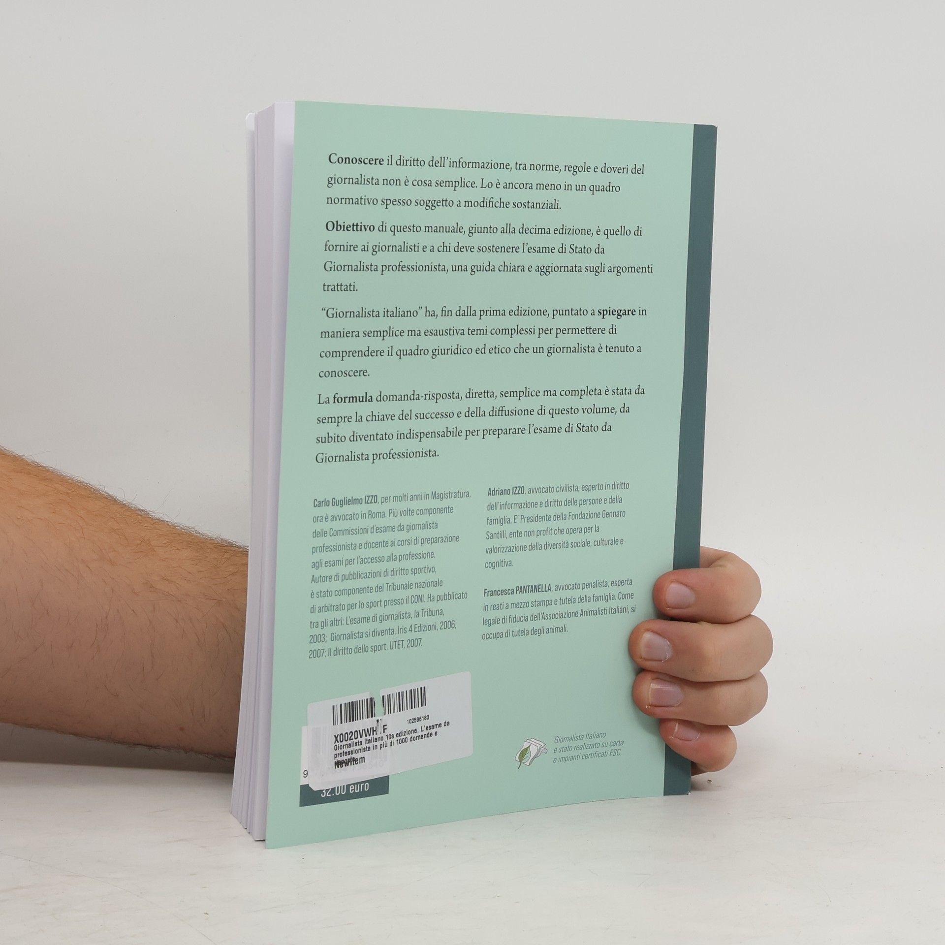Adriano Izzo Giornalista Italiano 10a edizione. L’esame da professionista in più di 1000 domande e risposte