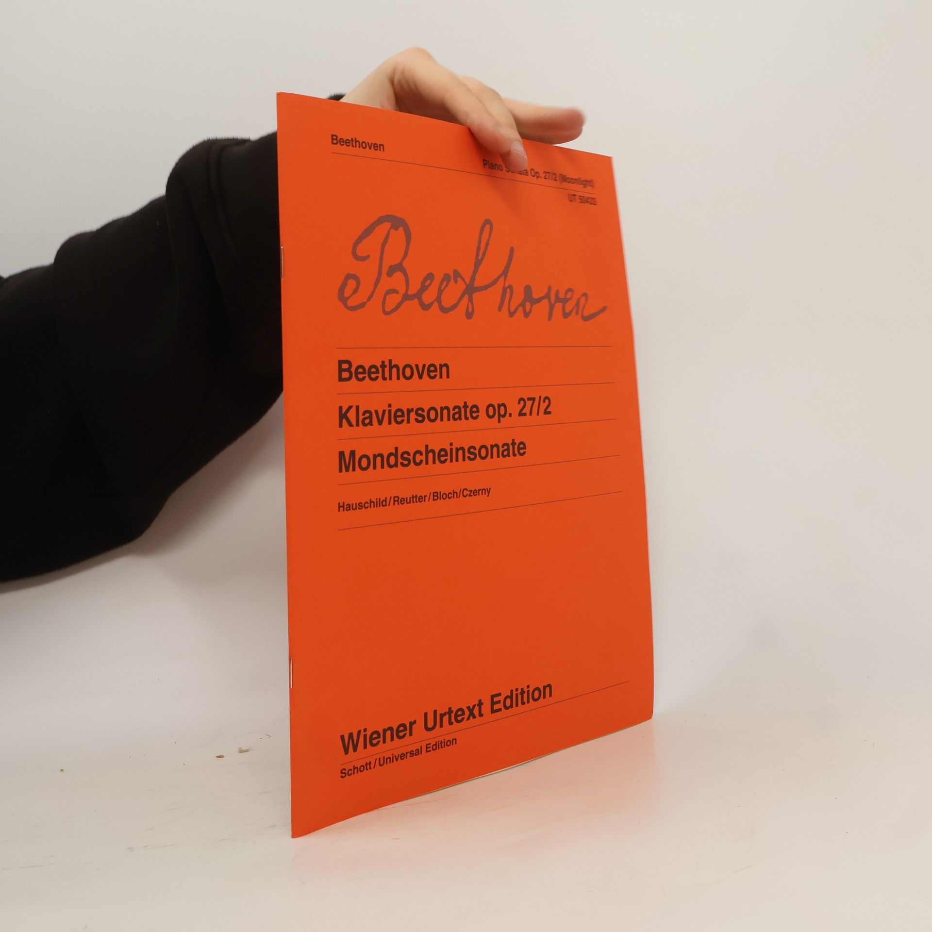 Ludwig van Beethoven Klaviersonate (Mondscheinsonate). Wiener Urtext Edition.