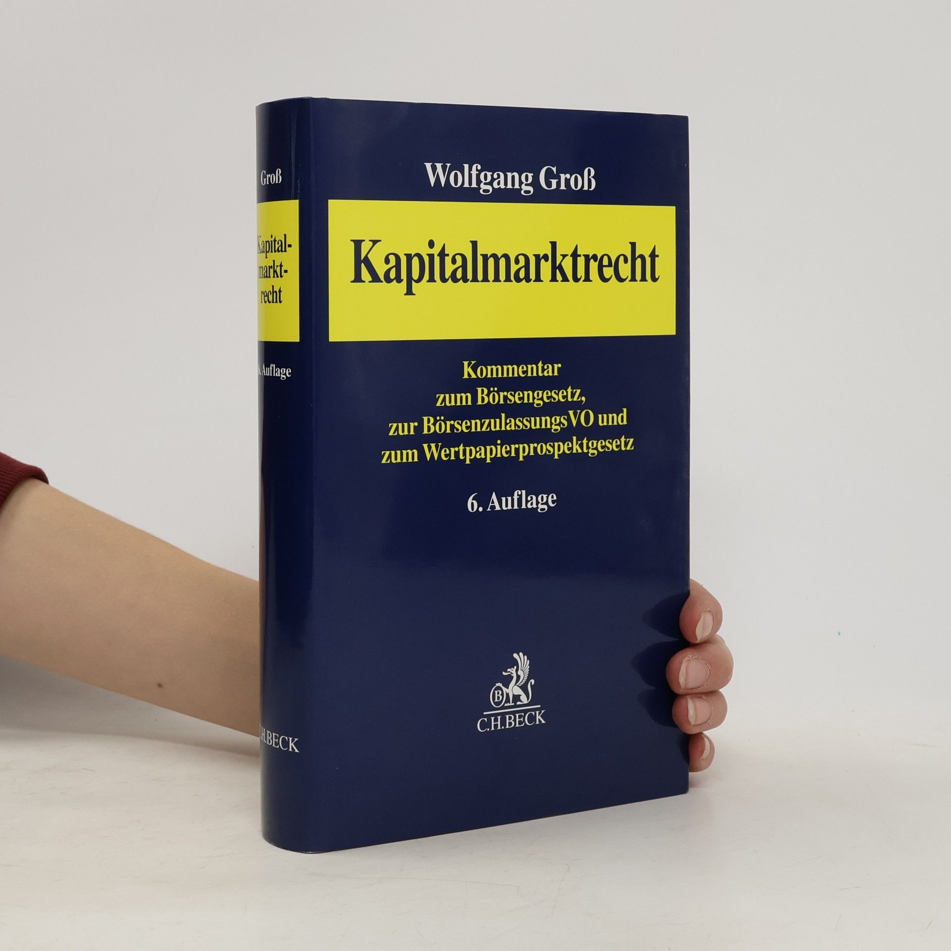 Wolfgang Groß Kapitalmarktrecht