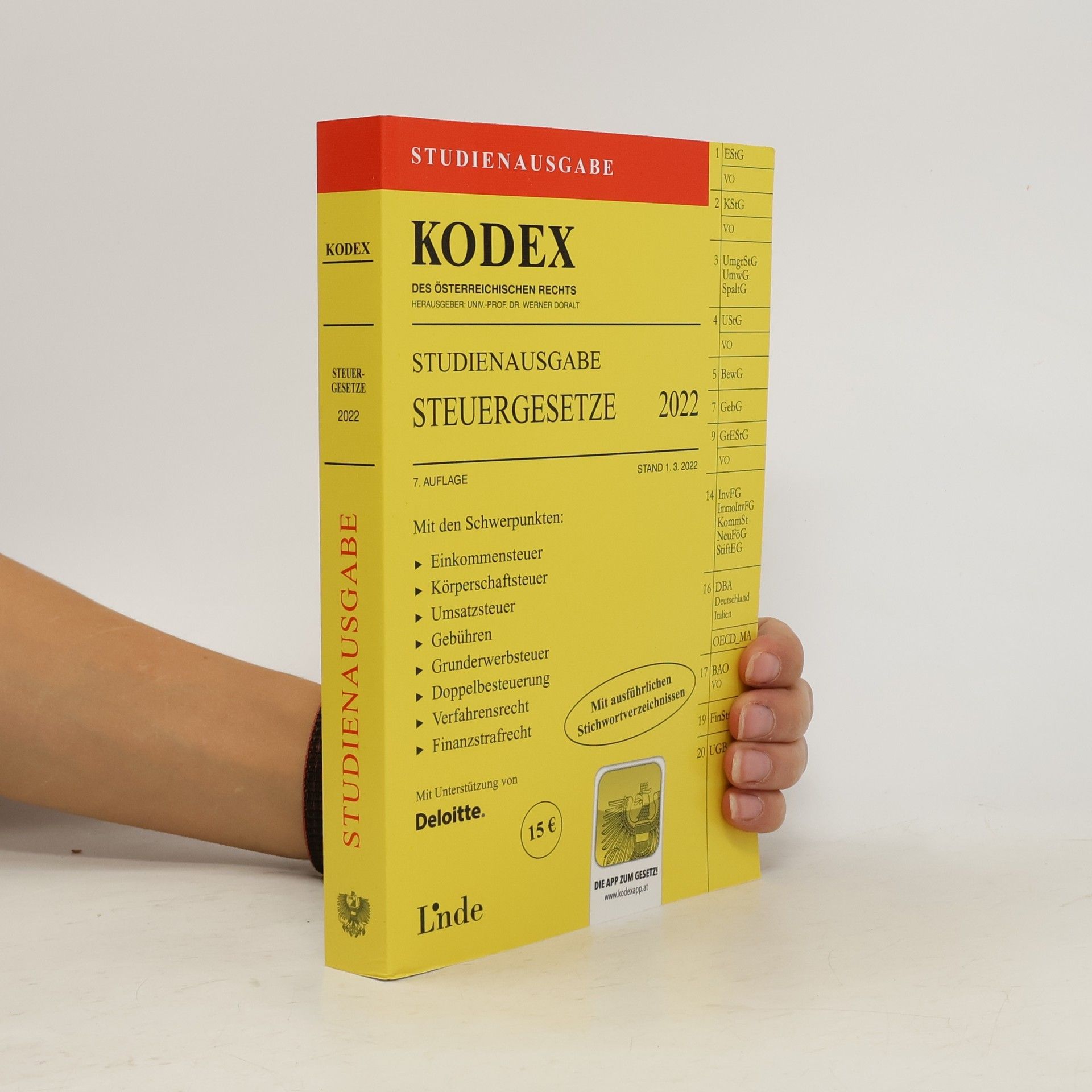 Andrei Bodis KODEX Studienausgabe Steuergesetze 2022