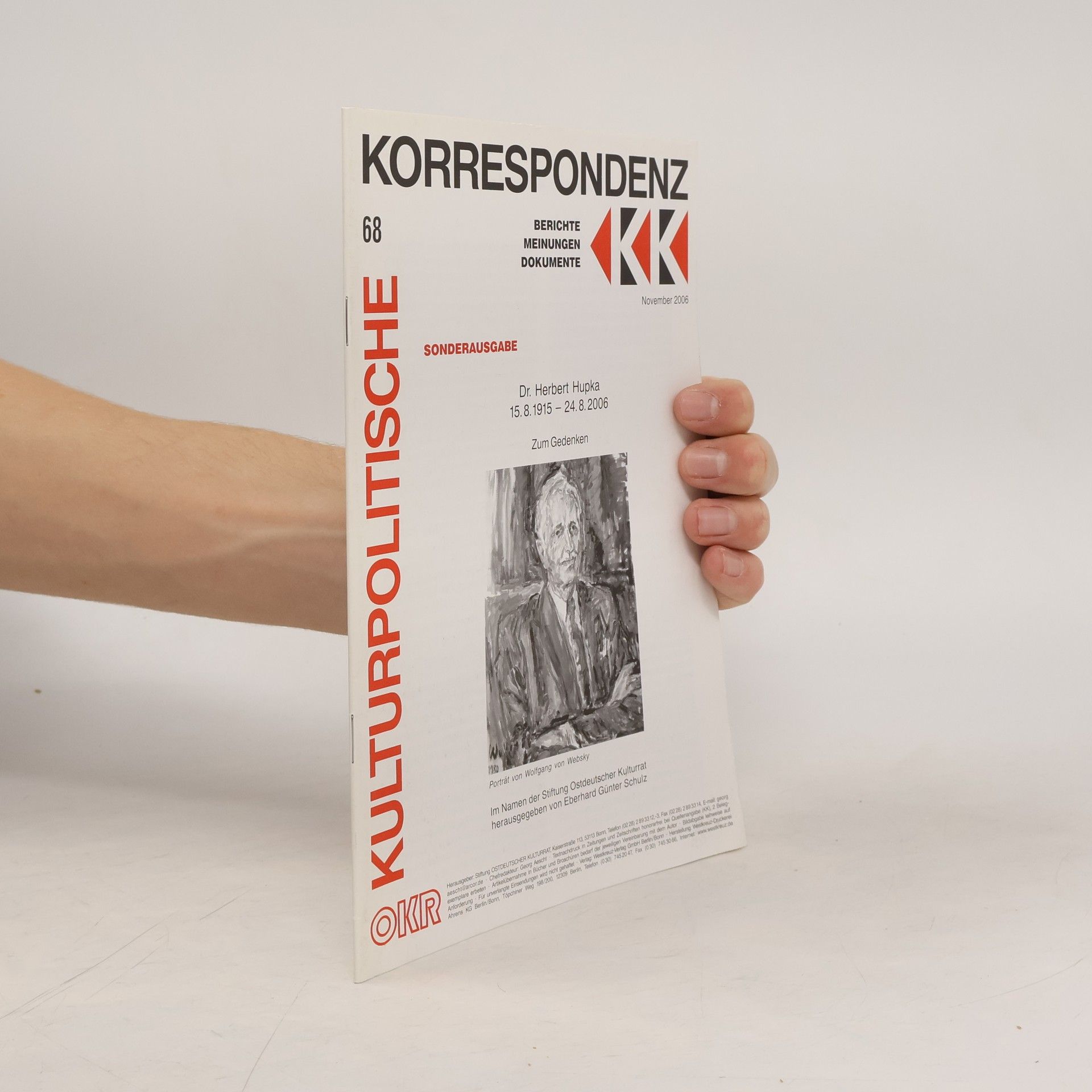Collectif d'auteurs Kulturpolitische Korrespondenz 68