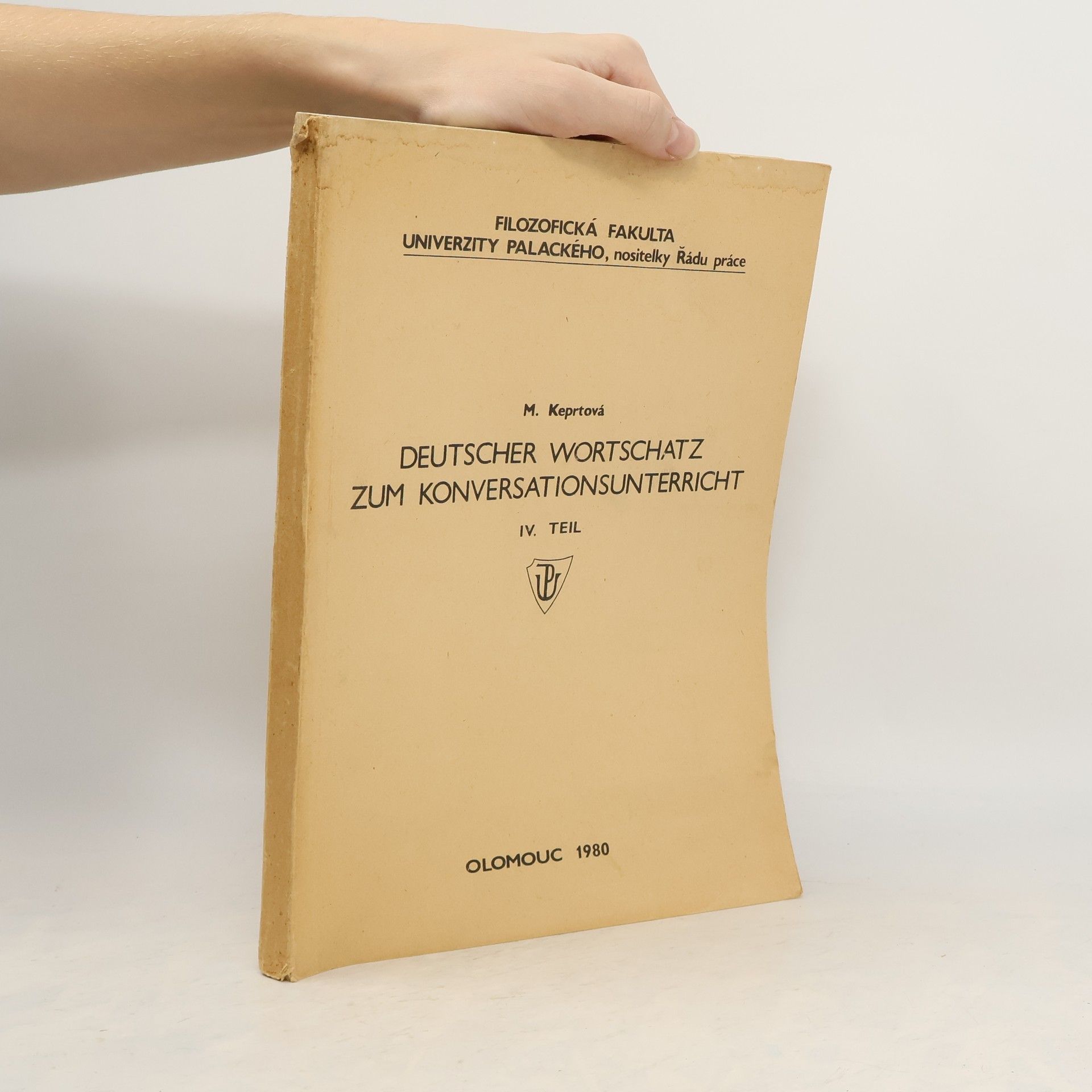 M. Keprtová  Deutscher Wortschatz zum Konversationsunterricht IV. Teil